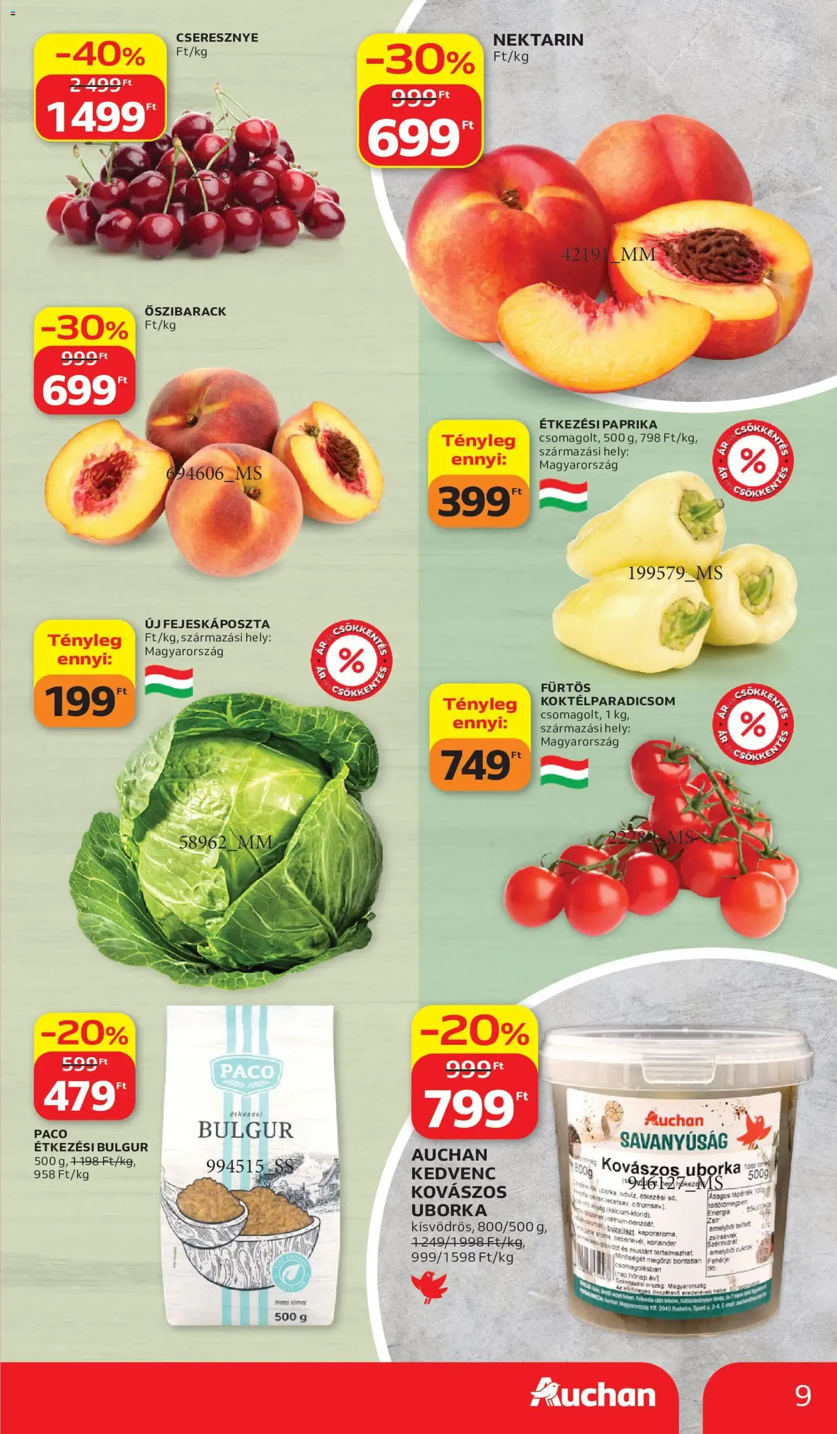Auchan akciós újság - 2026.07.02. érvényes szórólap 9 oldal 56 oldalból