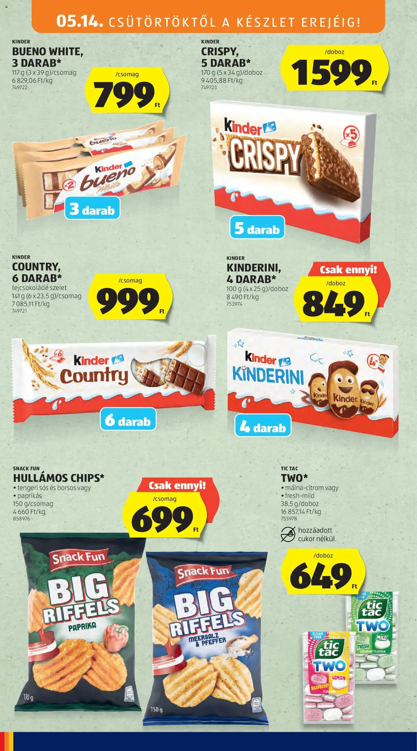 Aldi akciós újság - 2026.05.14. érvényes szórólap 20 oldal 36 oldalból