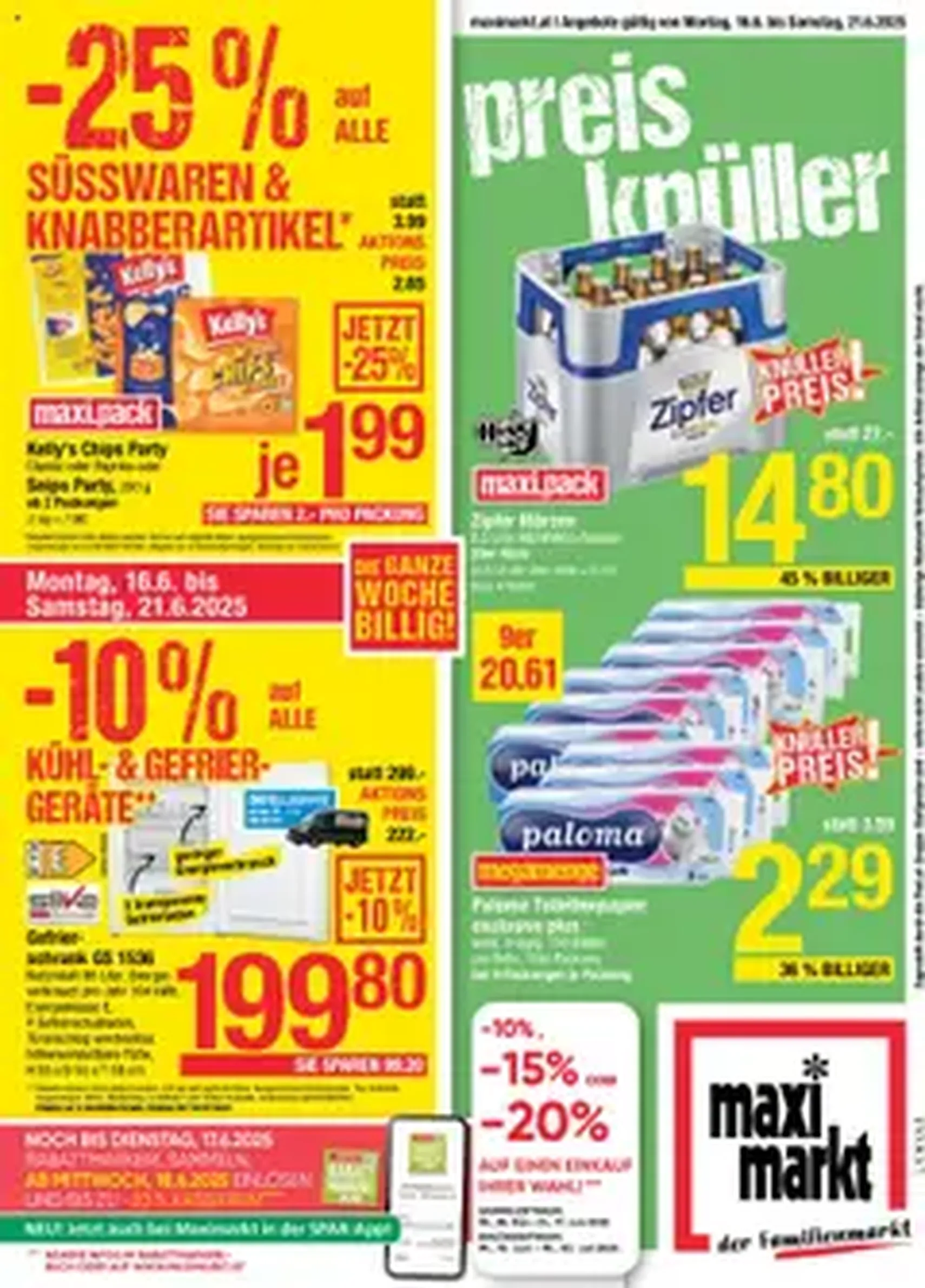 Maximarkt Flugblatt - Gültiger Prospekt ab 16.06.2025, Seite 1 von insgesamt 1