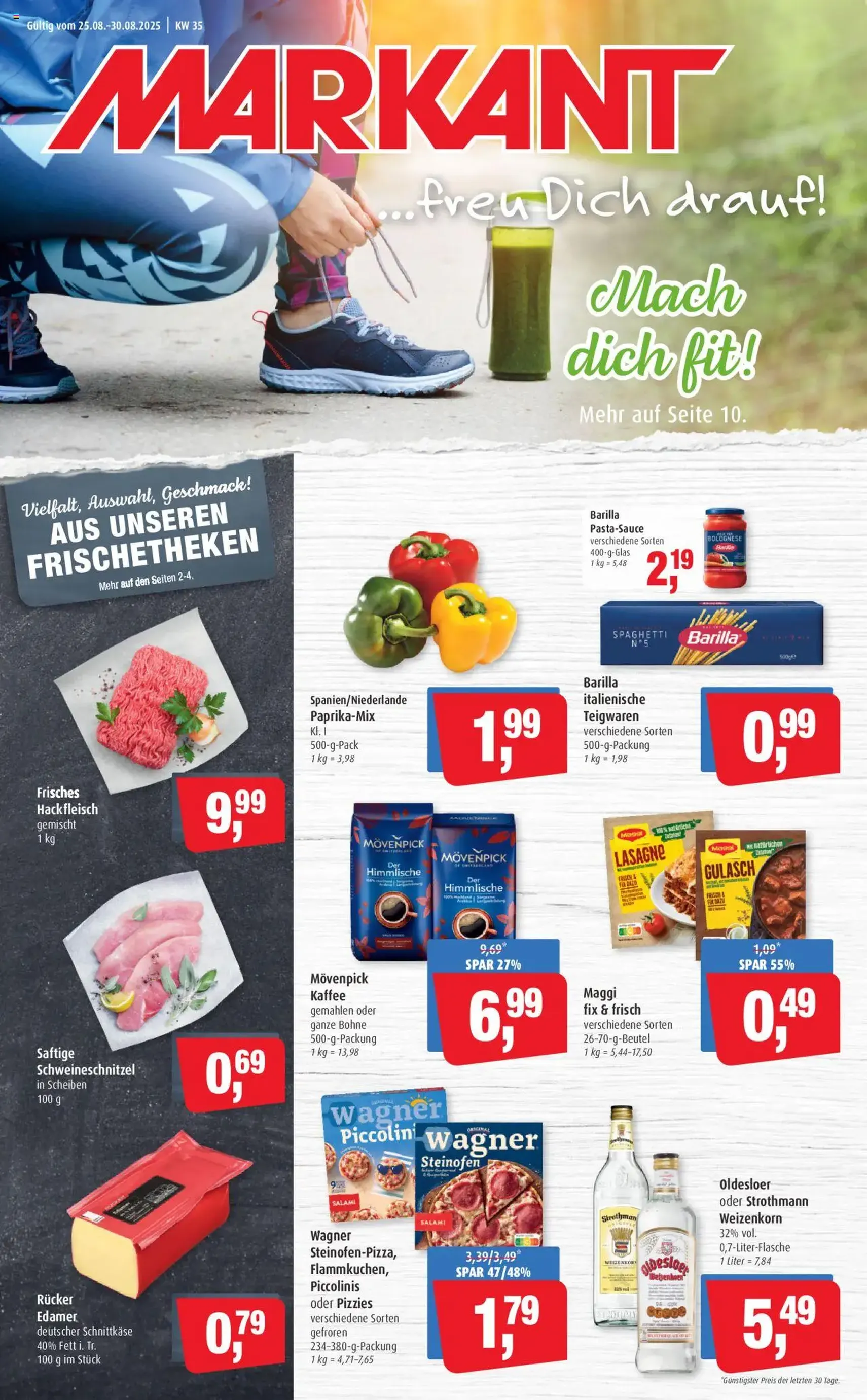 Markant Prospekt - Gültiger Prospekt ab 25.08.2025, Seite 1 von insgesamt 14