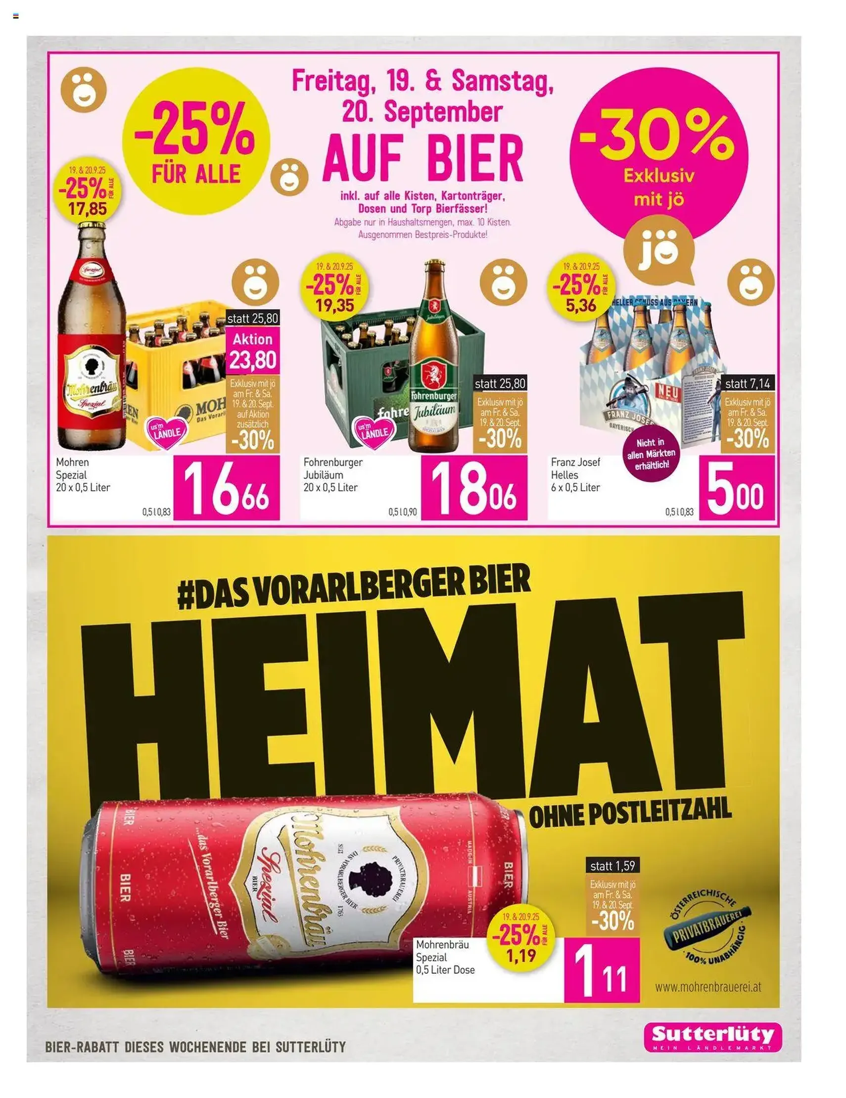 Sutterlüty Flugblatt - Gültiger Prospekt ab 18.09.2025, Seite 19 von insgesamt 24