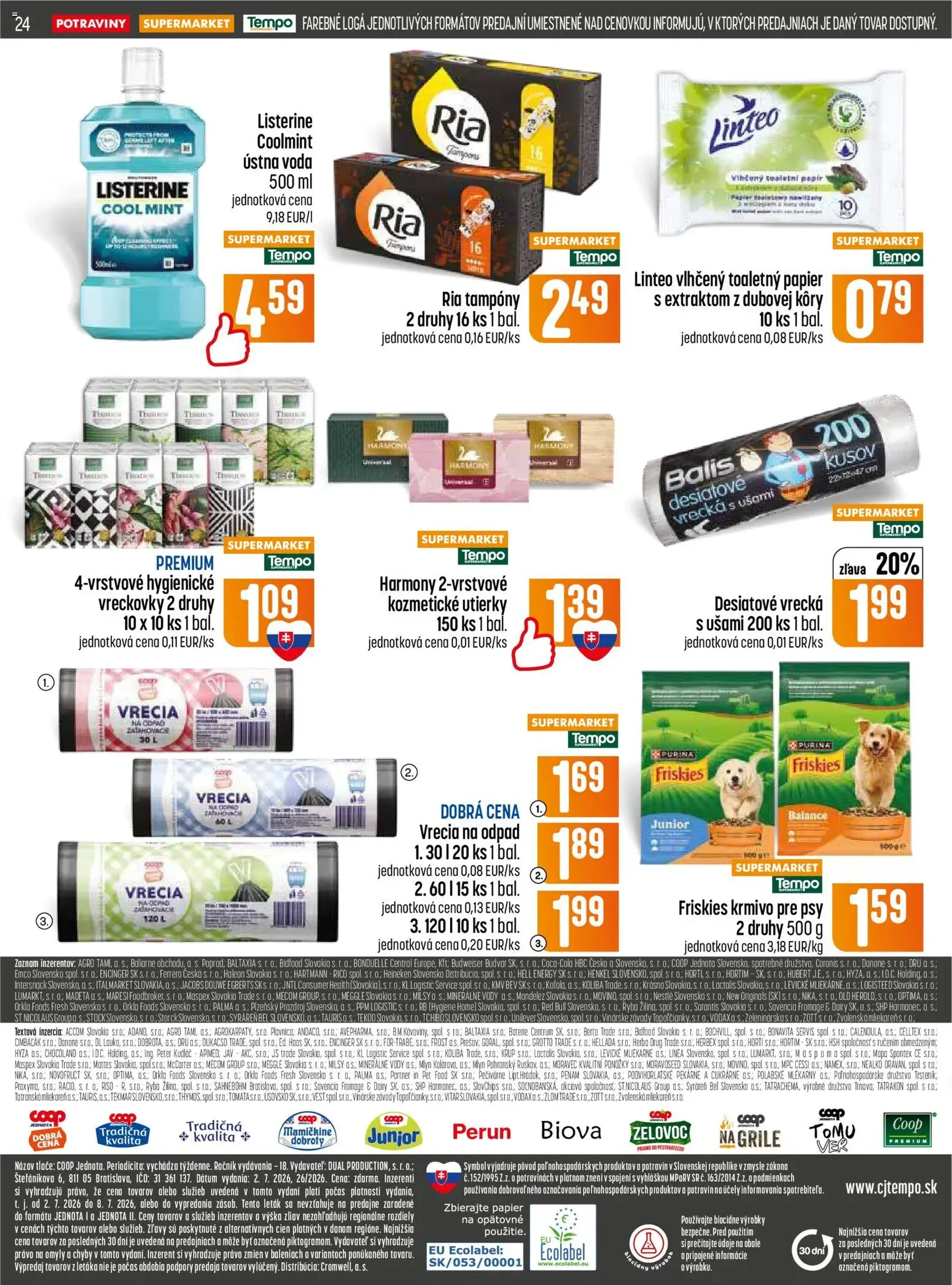 COOP Jednota leták - platný leták od 02.07.2026 strana 24 z 28