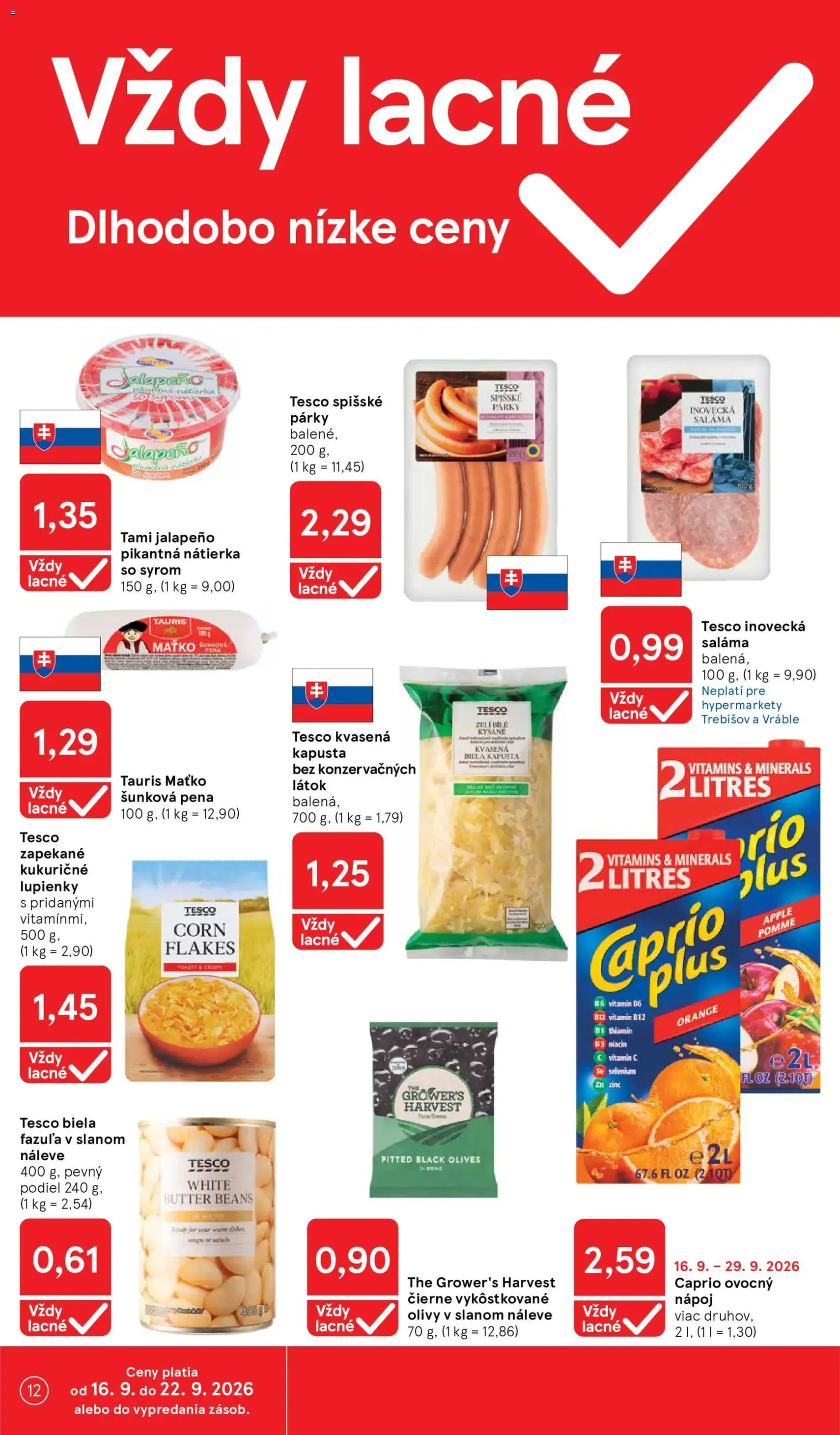 Tesco Hypermarket - leták - platný leták od 16.09.2026 strana 12 z 42