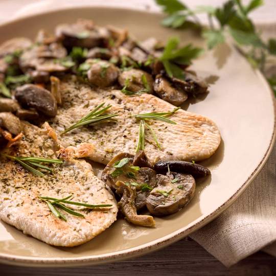 Anteprima ricetta Petto di pollo ai funghi