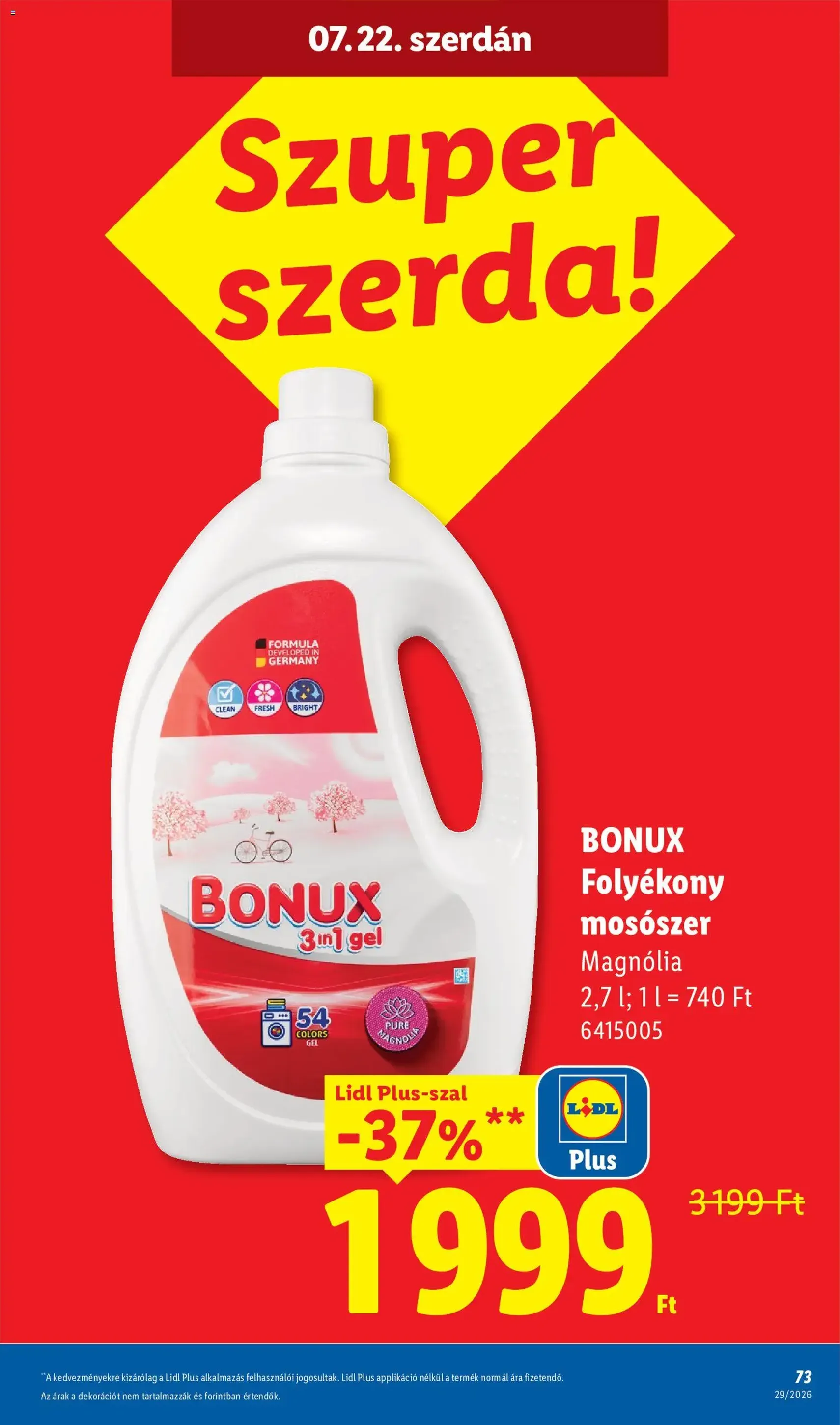 Lidl akciós újság - 2026.07.16. érvényes szórólap 73 oldal 88 oldalból