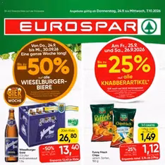 Eurospar Flugblatt - Prospekt Vorschau gültig ab 24.09.2026