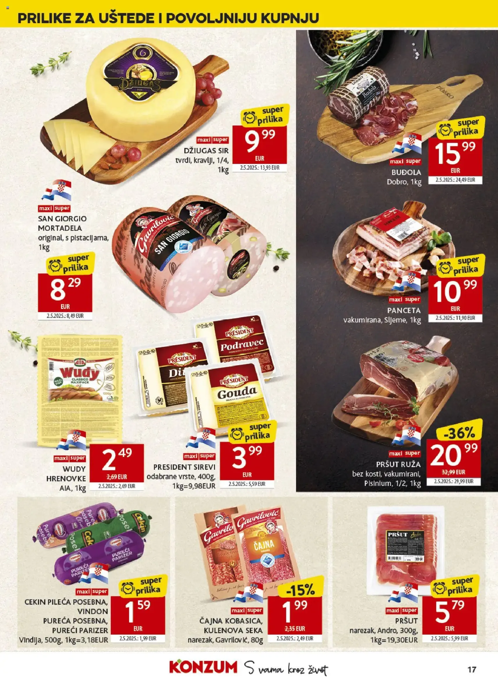 Konzum HR akciós újság - 2026.07.29. érvényes szórólap 17 oldal 40 oldalból