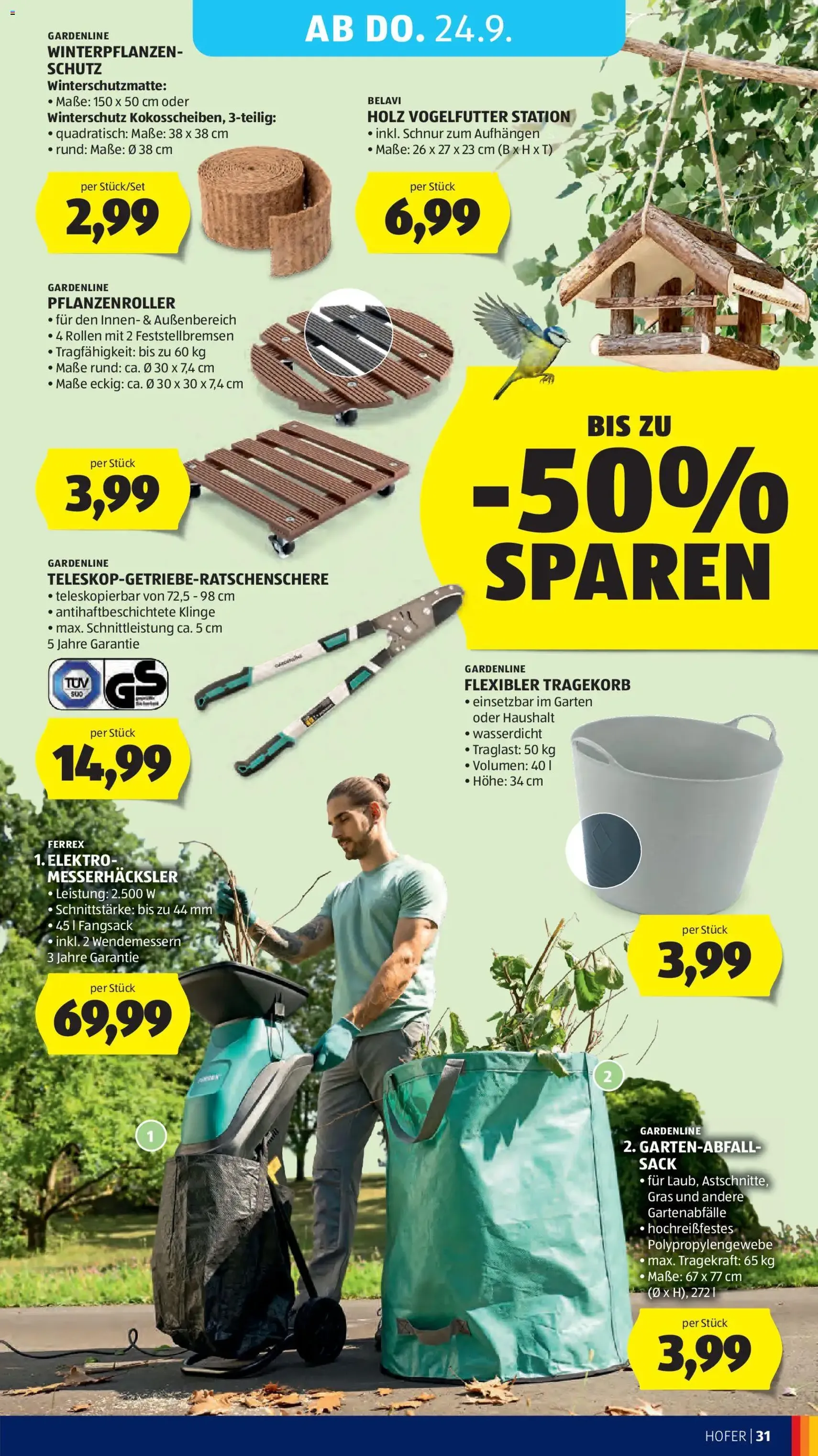 Hofer Flugblatt - Gültiger Prospekt ab 18.09.2026, Seite 37 von insgesamt 48