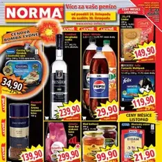 Norma leták - náhled letáku platný od 24.11.2025