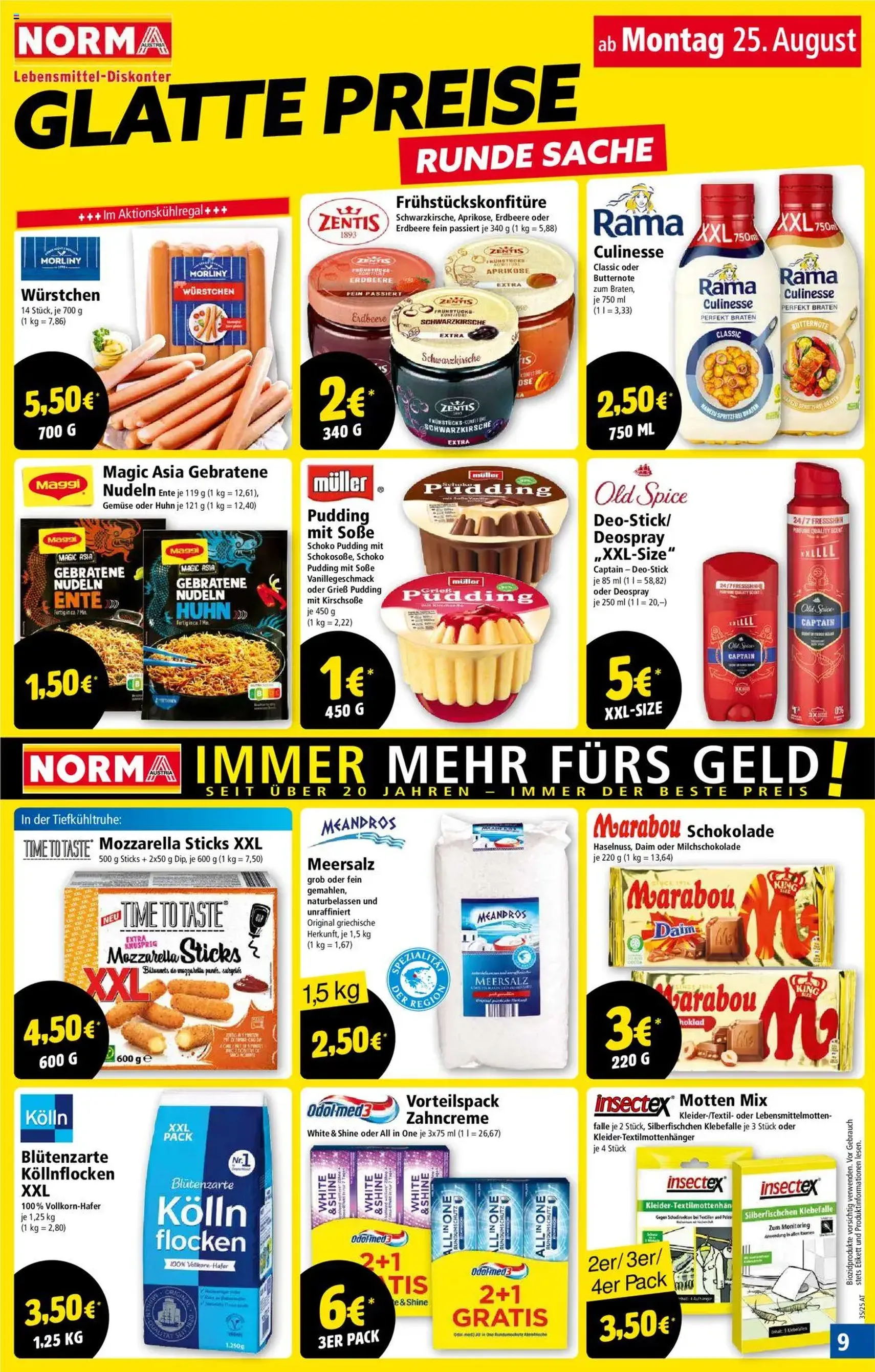 Norma Flugblatt - Gültiger Prospekt ab 25.08.2025, Seite 9 von insgesamt 18 Norma Flugblatt - Gültiger Prospekt ab 25.08.2025, Seite 9 von insgesamt 18