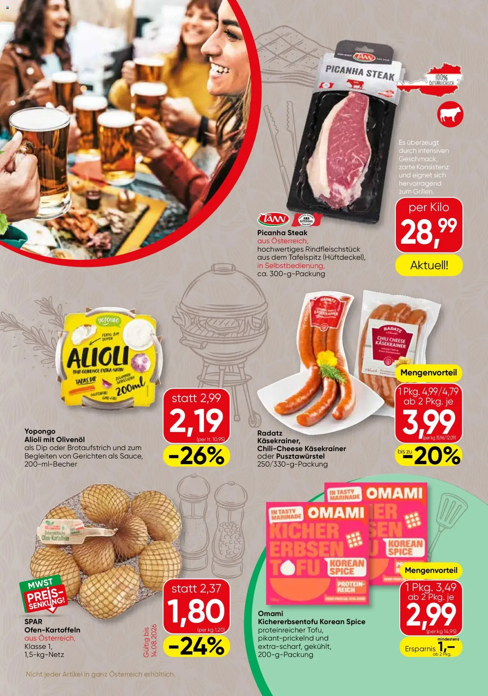 SPAR Gourmet Flugblatt - Gültiger Prospekt ab 13.08.2026, Seite 3 von insgesamt 12