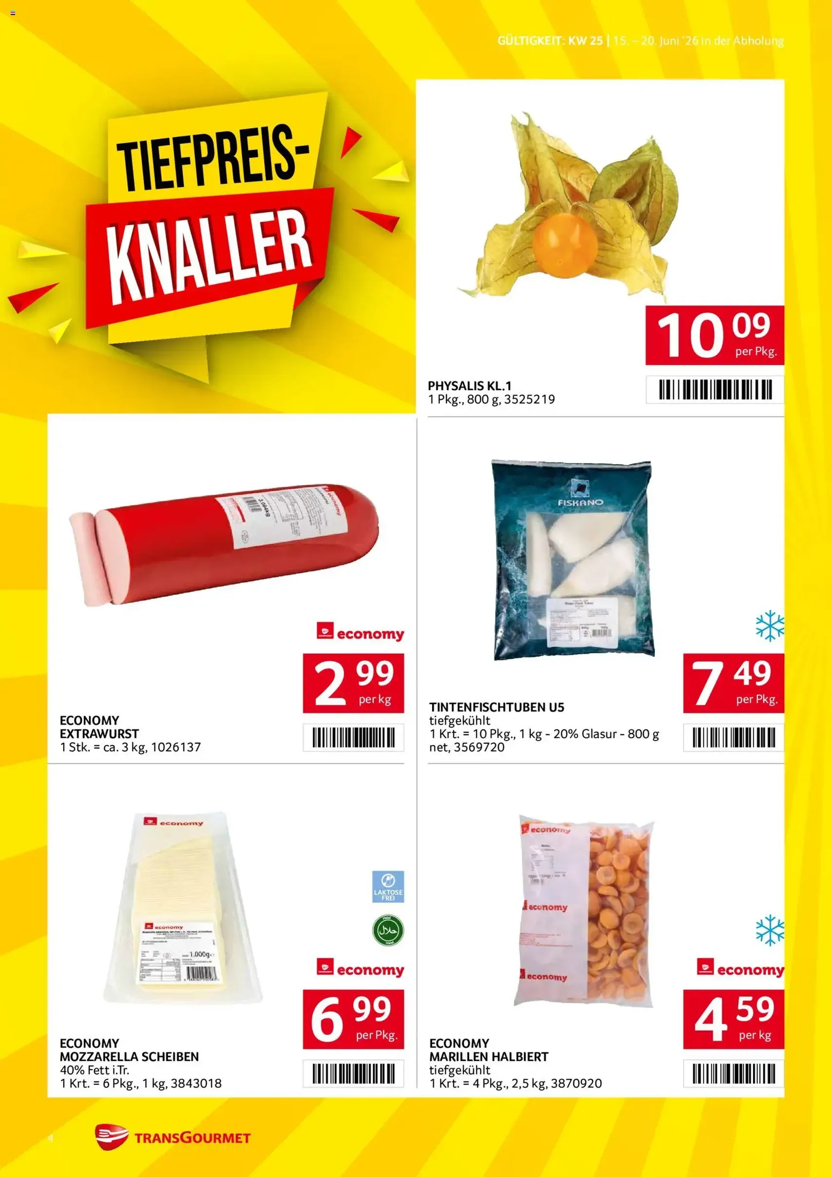 Transgourmet Flugblatt - Gültiger Prospekt ab 15.06.2026, Seite 4 von insgesamt 32