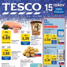 Tesco Hypermarket - leták - náhľad letáku platný od 13.08.2025