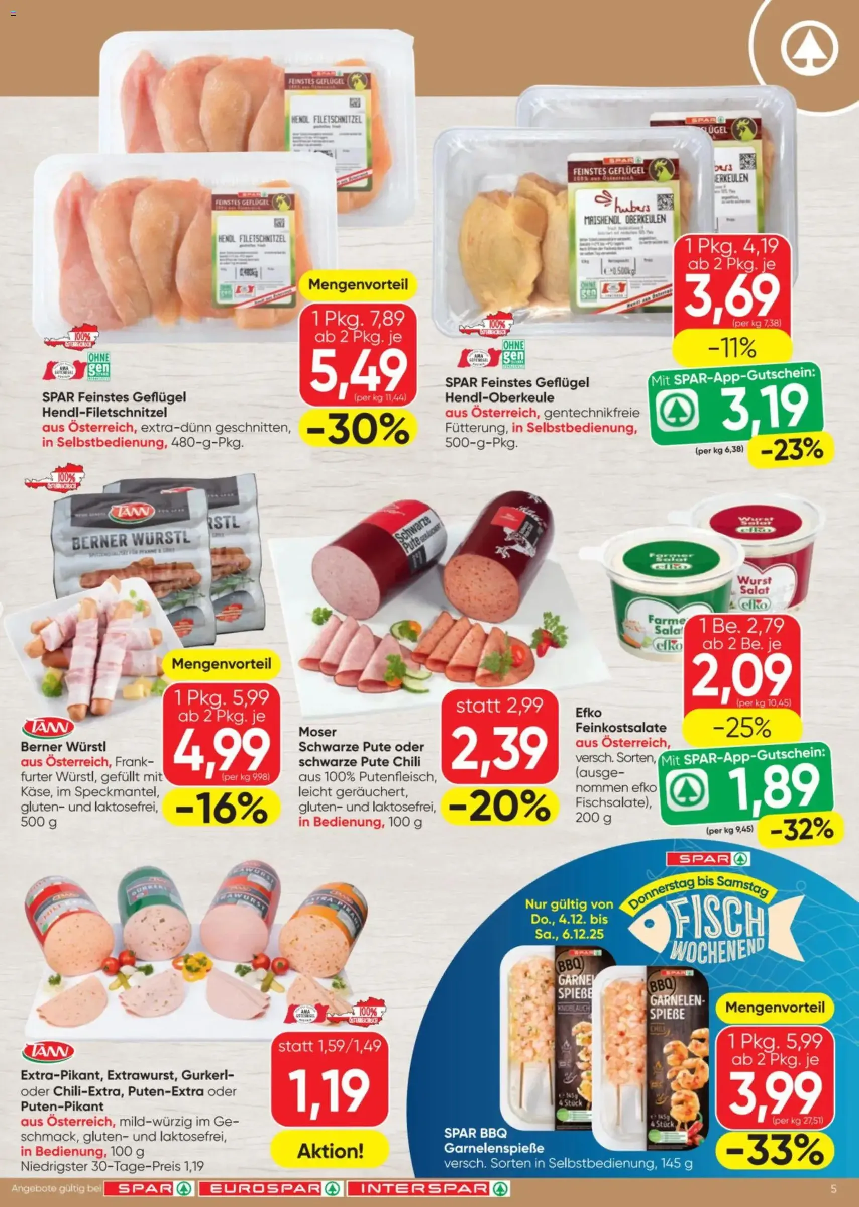 Spar Flugblatt - Gültiger Prospekt ab 04.12.2025, Seite 5 von insgesamt 20
