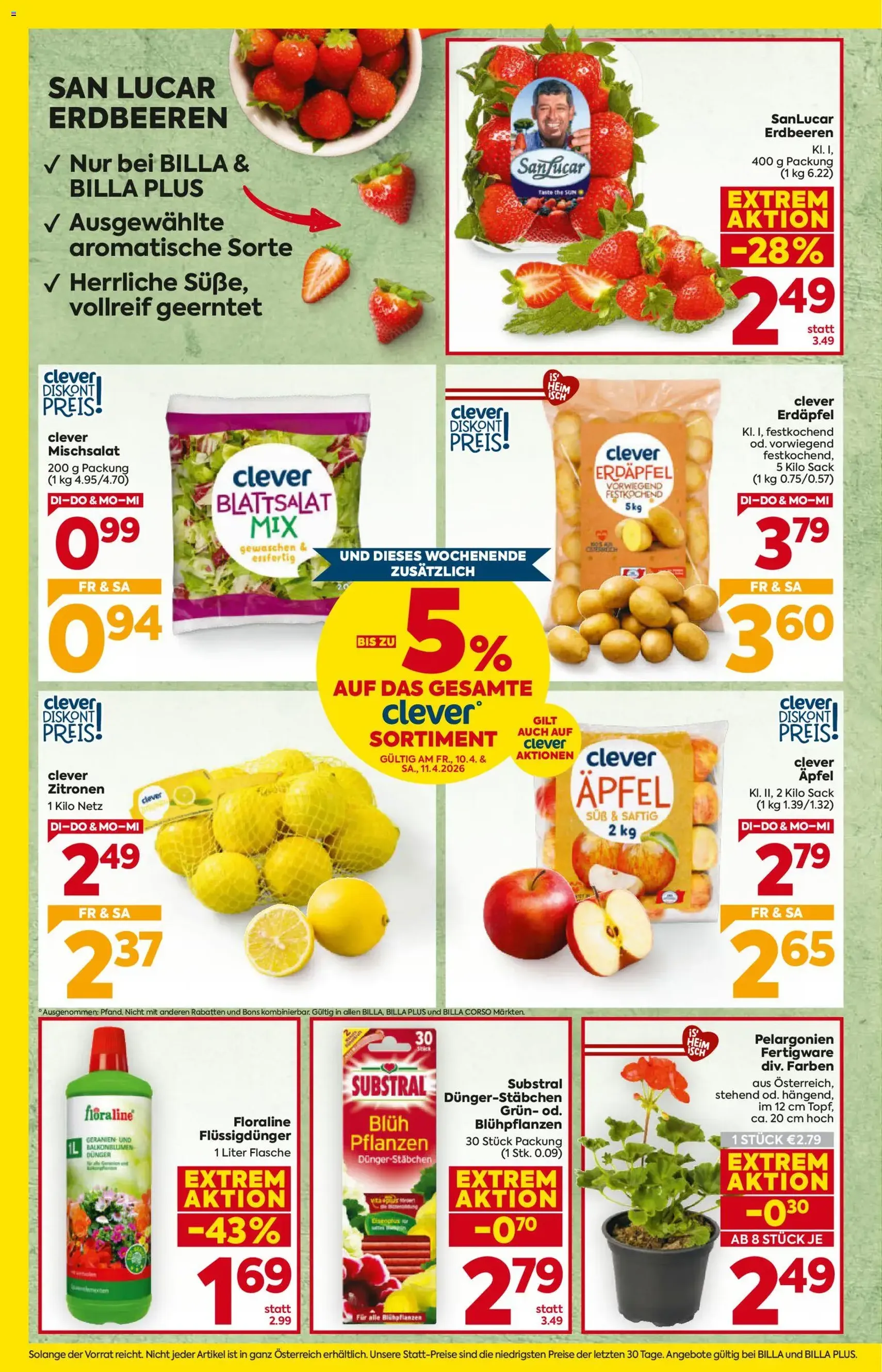 Billa - Flugblatt - Gültiger Prospekt ab 07.04.2026, Seite 4 von insgesamt 16