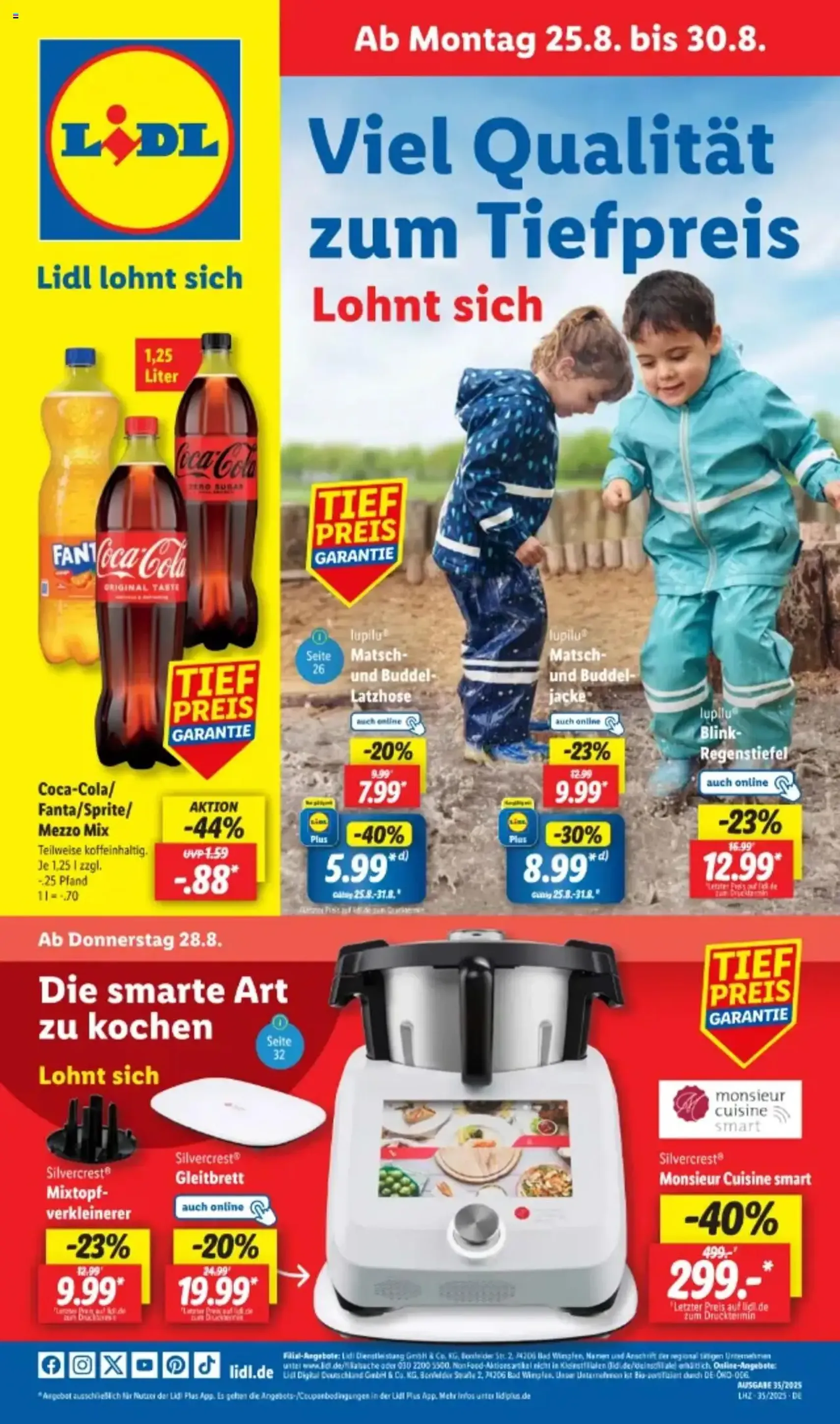 Lidl Prospekt - Gültiger Prospekt ab 25.08.2025, Seite 1 von insgesamt 68 Lidl Prospekt - Gültiger Prospekt ab 25.08.2025, Seite 1 von insgesamt 68