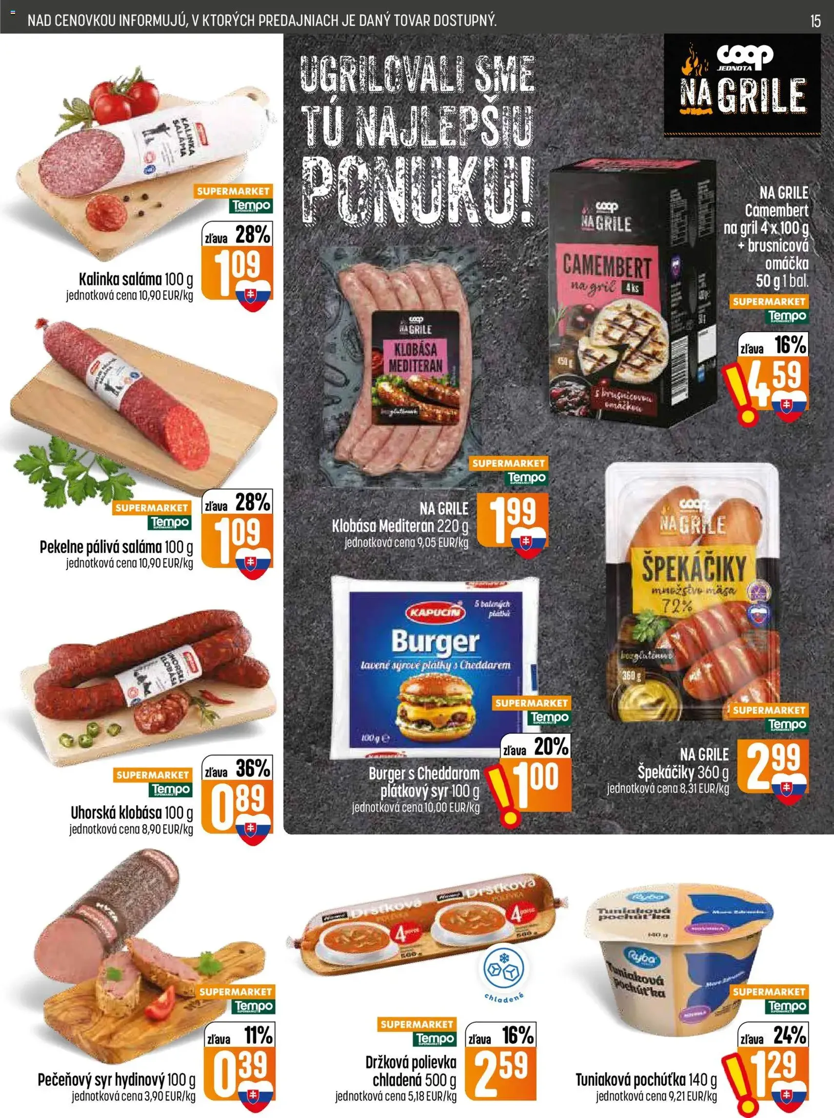 COOP Jednota leták - platný leták od 30.07.2026 strana 15 z 28