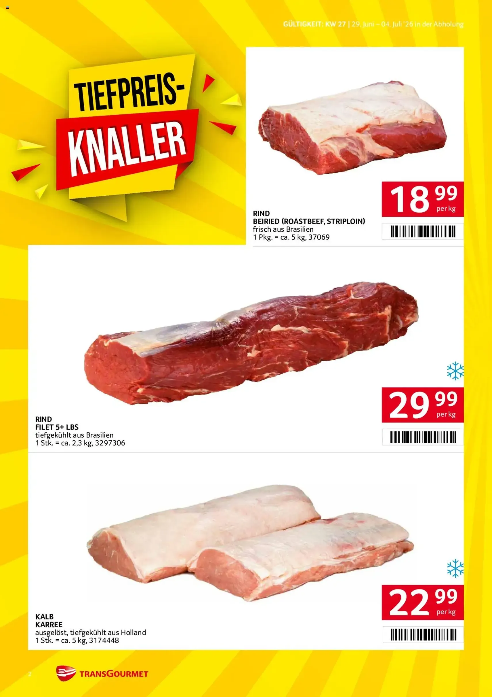 Transgourmet Flugblatt - Gültiger Prospekt ab 29.06.2026, Seite 2 von insgesamt 28
