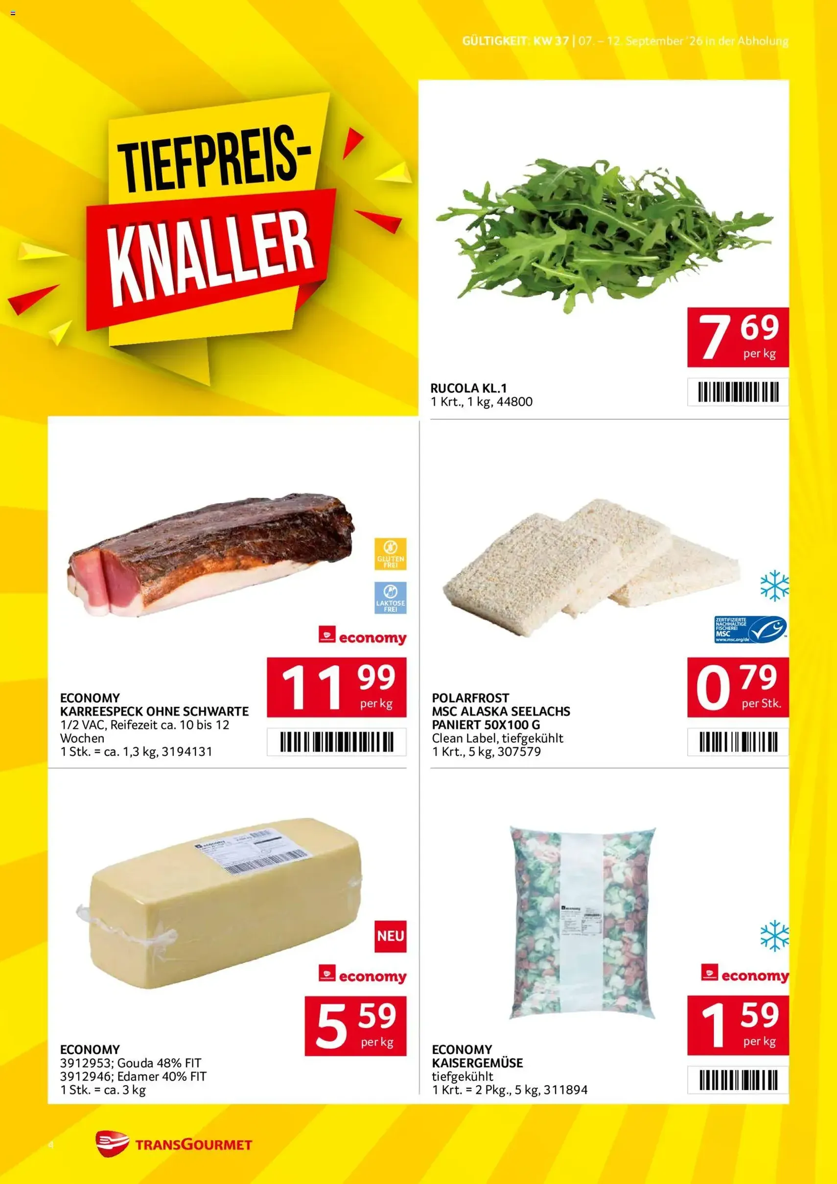 Transgourmet Flugblatt - Gültiger Prospekt ab 07.09.2026, Seite 4 von insgesamt 32