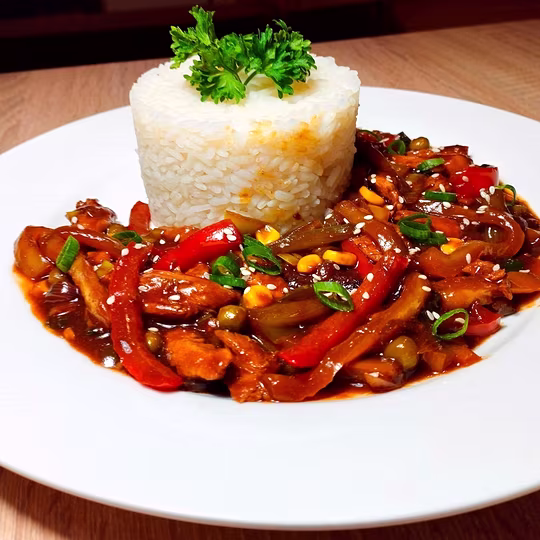 Anteprima ricetta Tagliatelle di pollo con salsa di ostriche