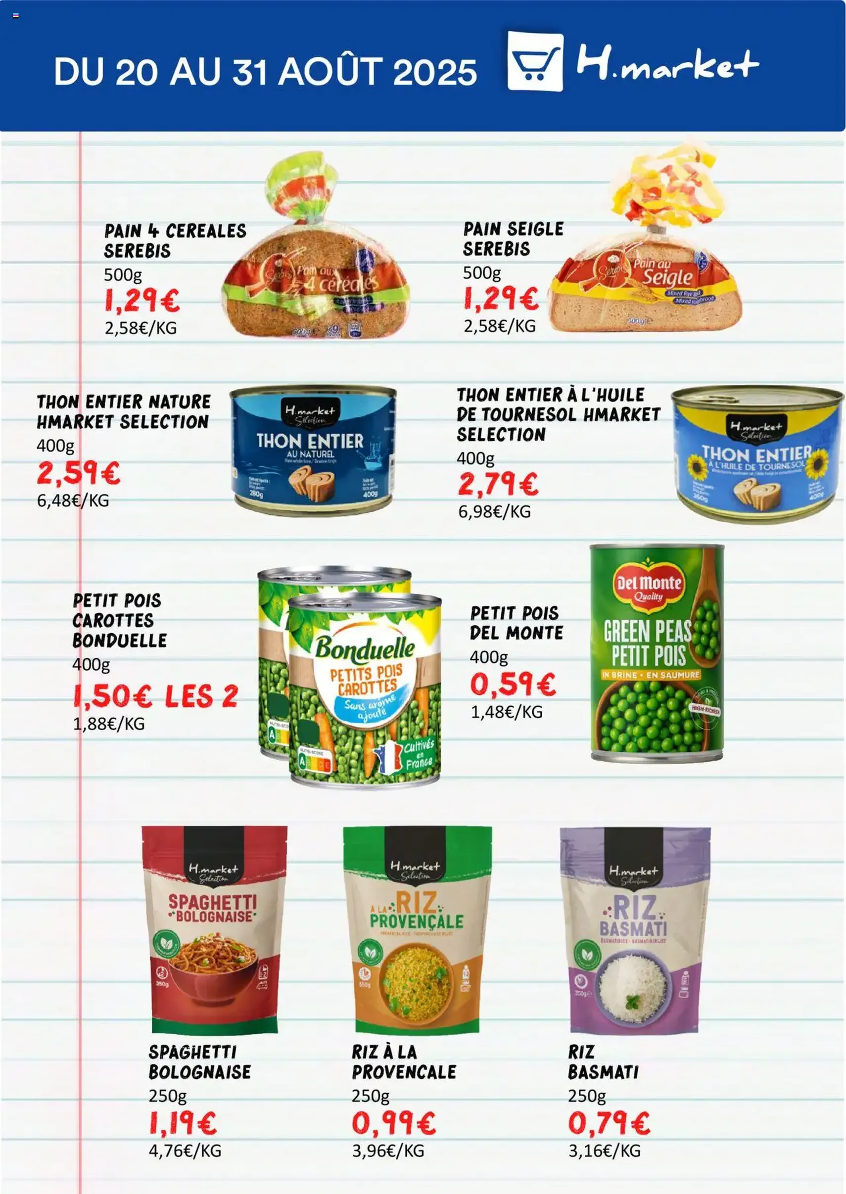 Hmarket catalogue - brochure valable à partir du 20/08/2025, page 9 sur 16 Hmarket catalogue - brochure valable à partir du 20/08/2025, page 9 sur 16