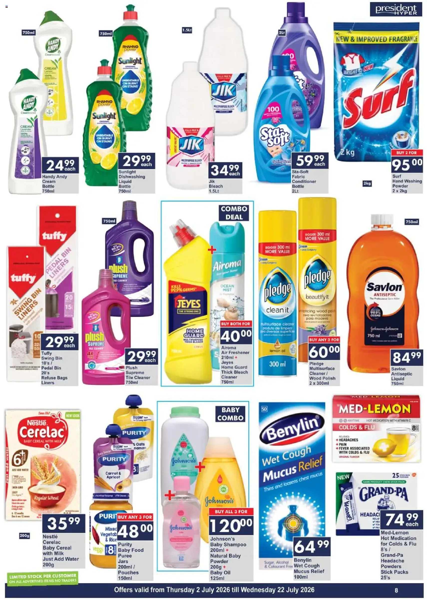 President Hyper Specials - valid flyer from 02/07/2026, page 8 of 9