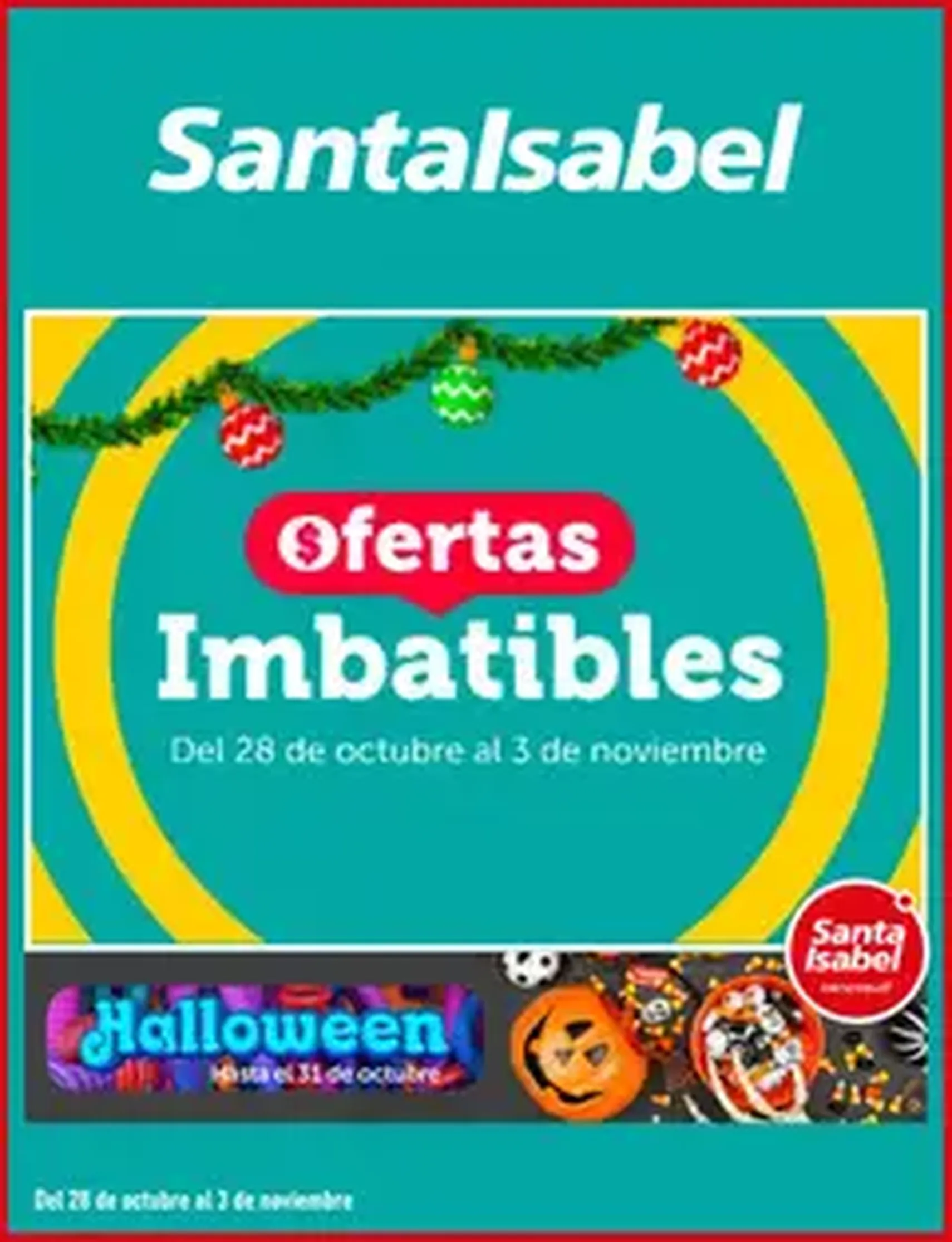 Santa Isabel ofertas - folleto válido desde 28.10.2025 página 1 de 1