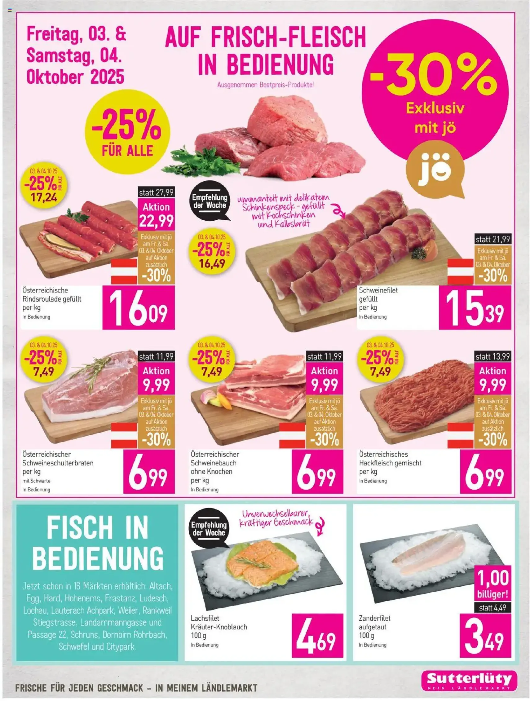 Sutterlüty Flugblatt - Gültiger Prospekt ab 02.10.2025, Seite 9 von insgesamt 20