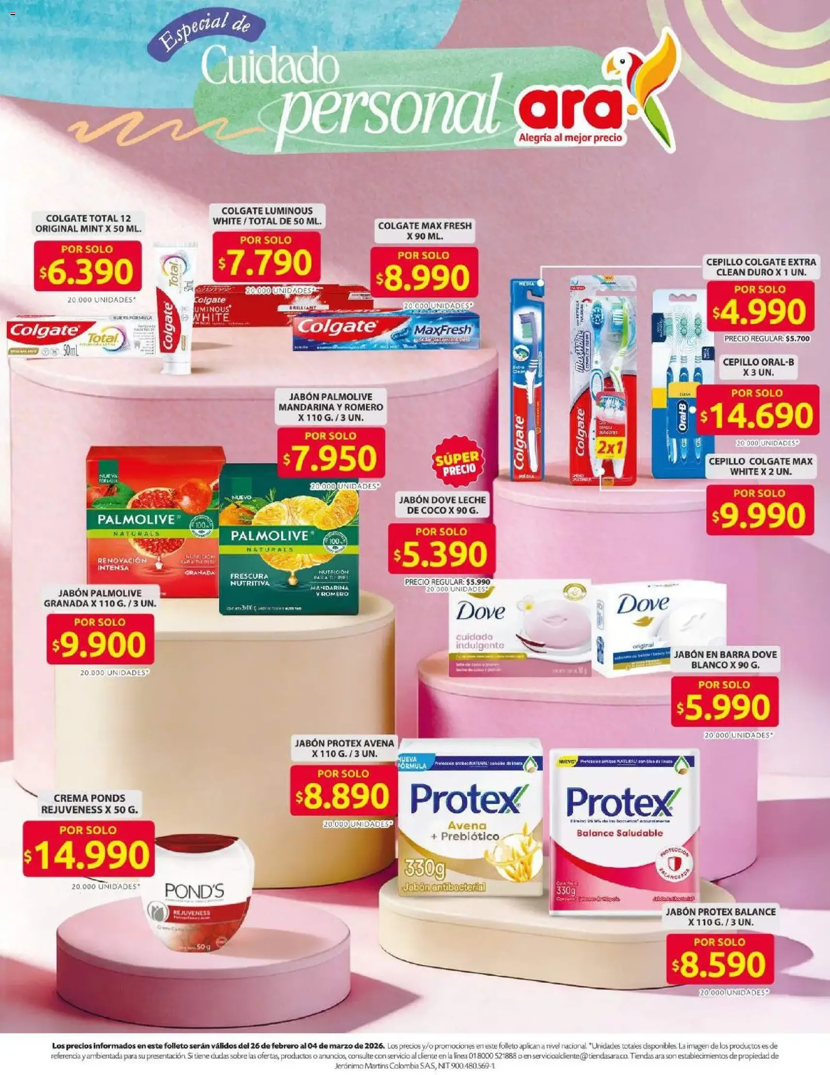 Ara - Ahorra con precios bajos y ofertas en la canasta familiar - folleto válido desde 26/02/2026 página 9 de 14