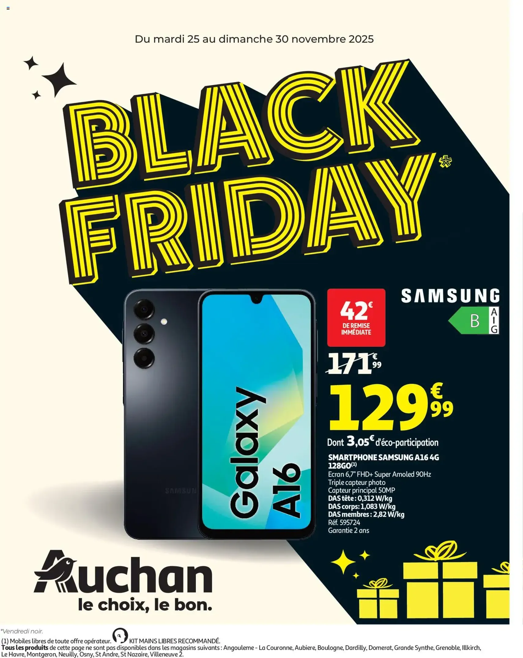 Auchan Black Friday - brochure valable à partir du 25/11/2025, page 1 sur 28