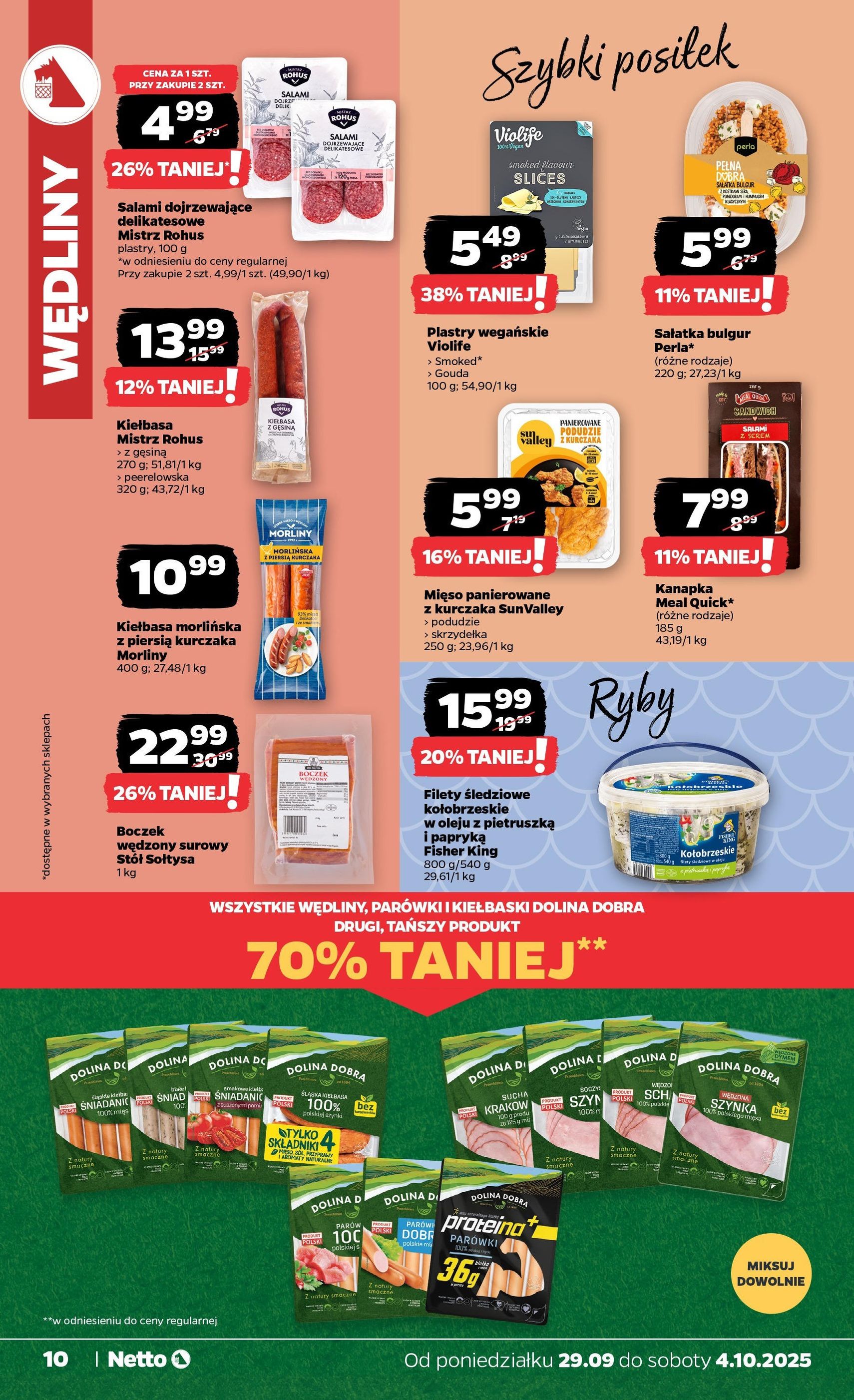 Netto gazetka - Spożywcza - ważny gazetka od 29.09.2025 strona 10 z 31 Netto gazetka - Spożywcza - ważny gazetka od 29.09.2025 strona 10 z 31