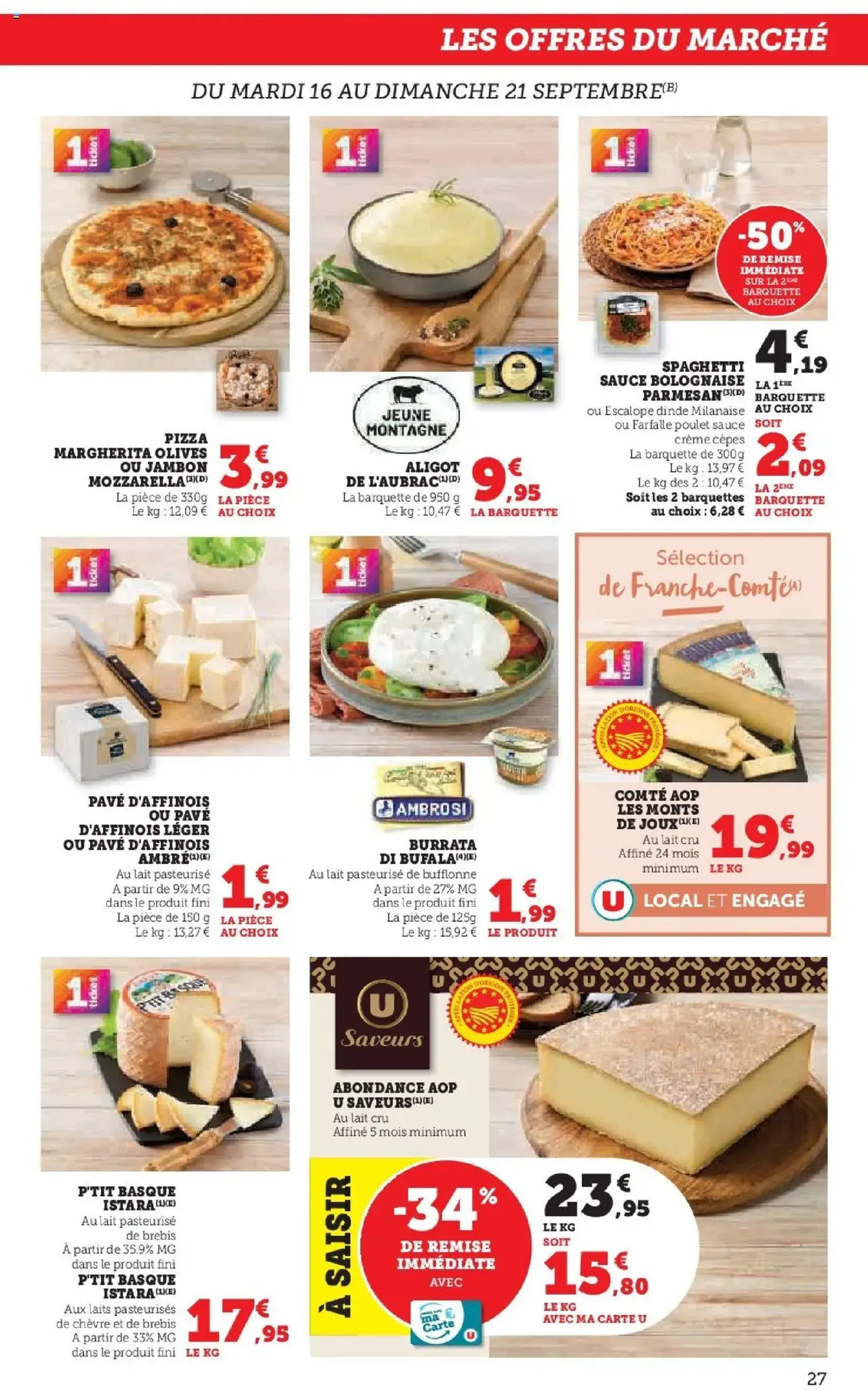 U Express catalogue 50 ans Magasins U - brochure valable à partir du 16/09/2025, page 27 sur 32