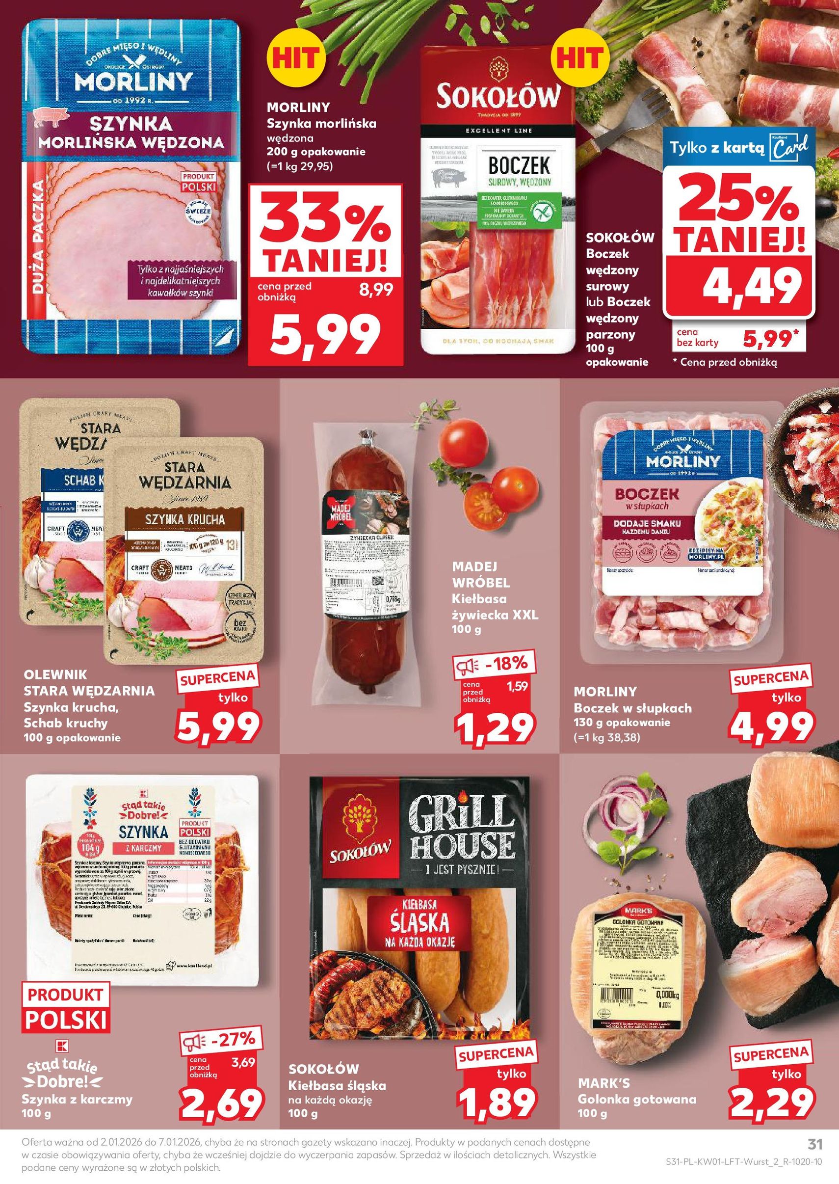 Kaufland gazetka - ważny gazetka od 02.01.2026 strona 31 z 52