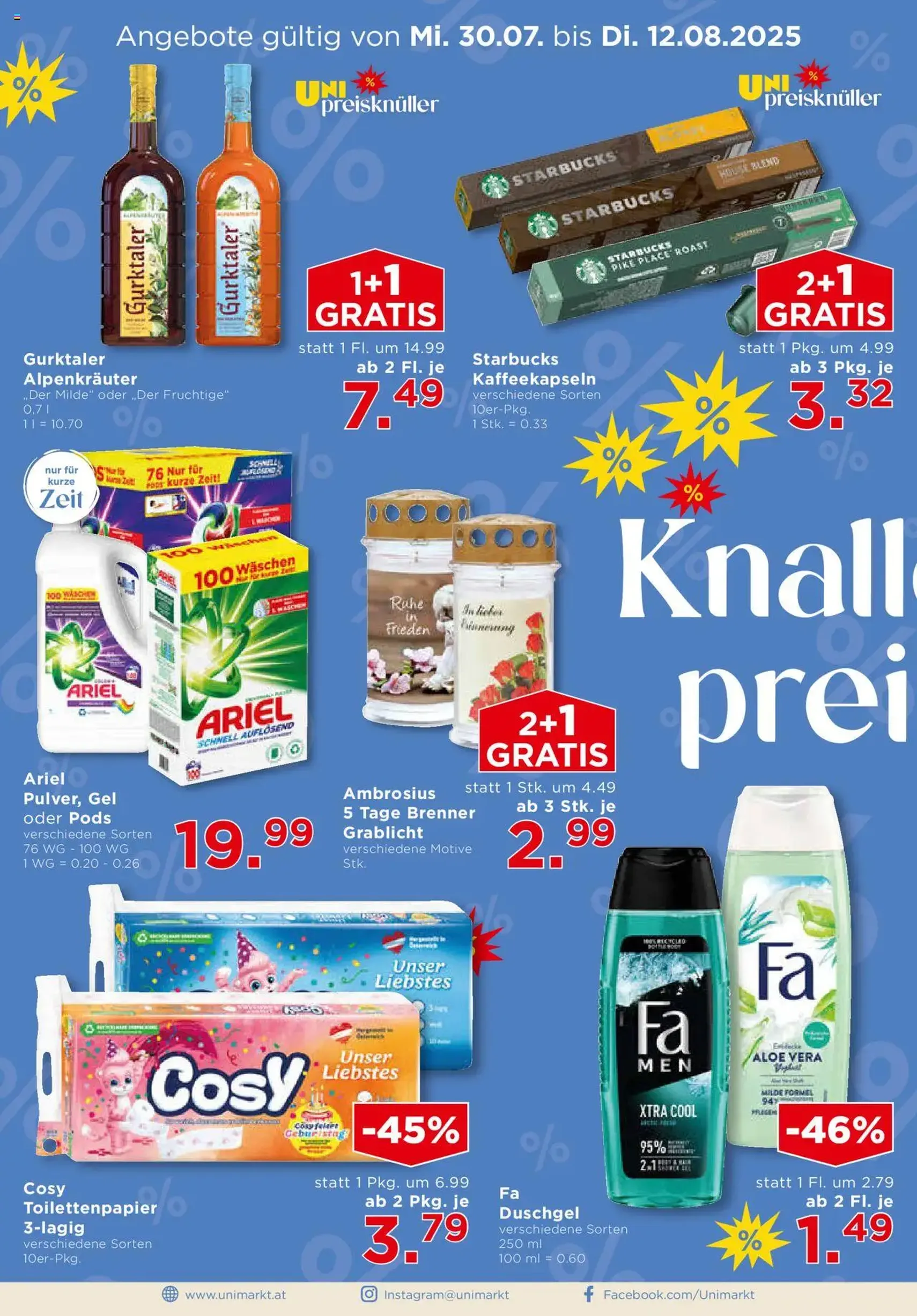 Unimarkt Süd - Gültiger Prospekt ab 30.07.2025, Seite 2 von insgesamt 16 Unimarkt Süd - Gültiger Prospekt ab 30.07.2025, Seite 2 von insgesamt 16