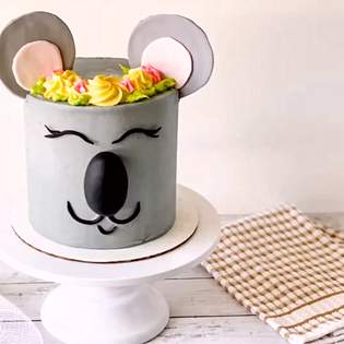 Recipe preview Easy homemade koala cookies and cream cake recipe