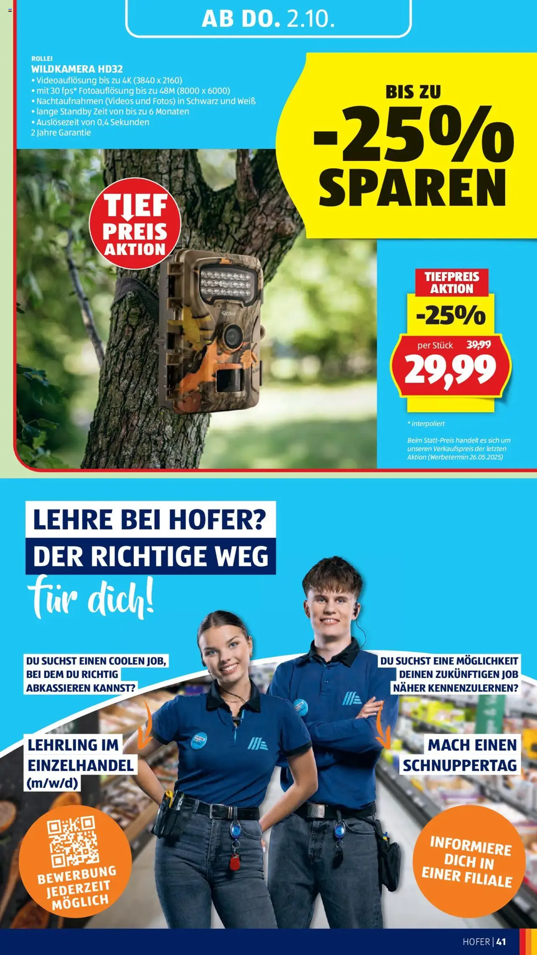Hofer Flugblatt - Gültiger Prospekt ab 26.09.2025, Seite 45 von insgesamt 50