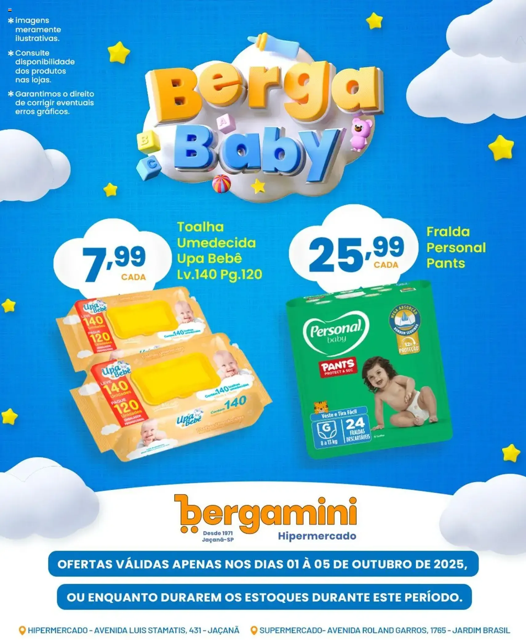 Supermercado Bergamini - Ofertas Berga Baby - folheto válido a partir de 01/10/2025 página 2 de 7