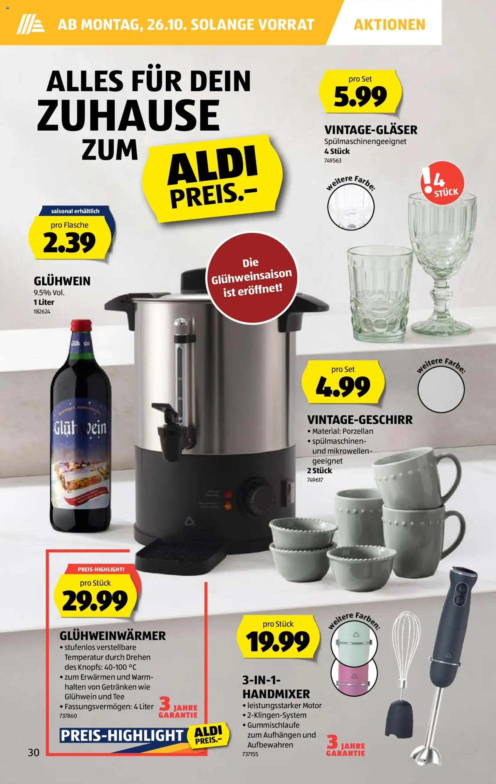 Aldi aktionen - Gültiger Prospekt ab 22.10.2026, Seite 30 von insgesamt 32