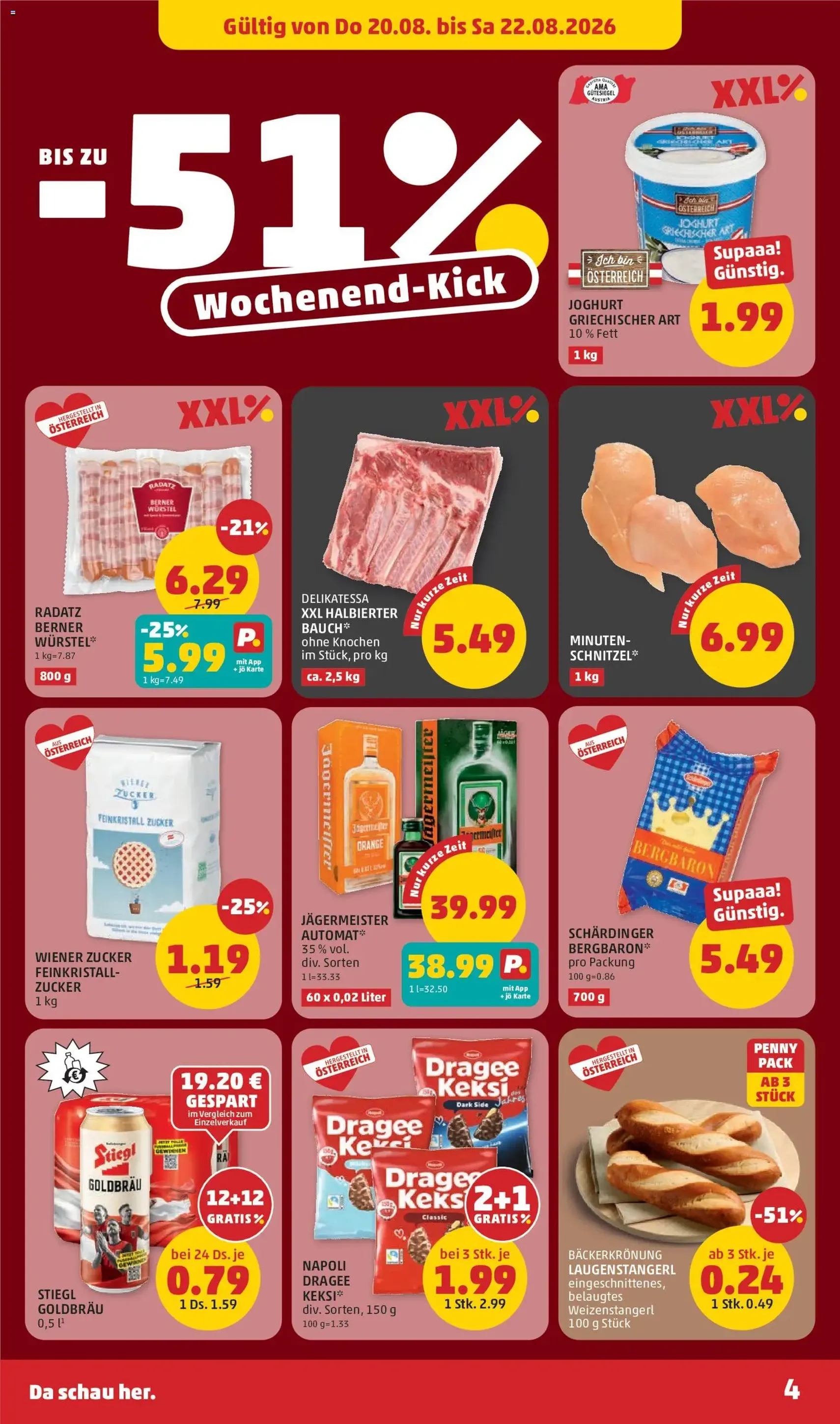 Penny Markt Flugblatt - Gültiger Prospekt ab 20.08.2026, Seite 4 von insgesamt 28