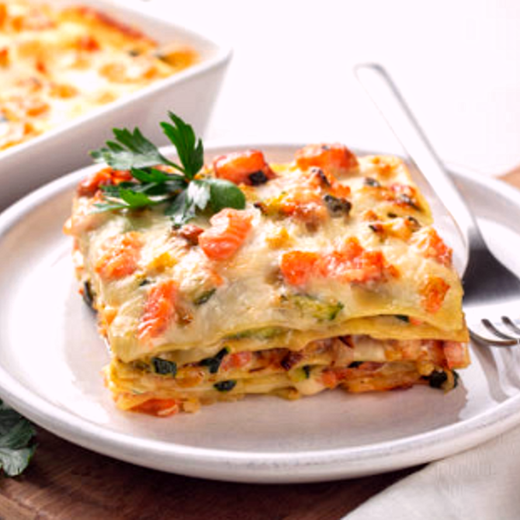 Tök lasagne vegetáriánus és finom