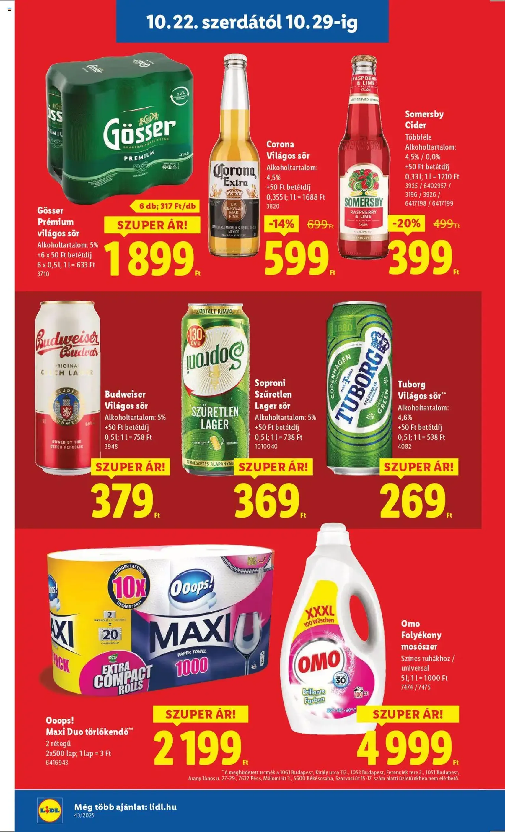Lidl Akciós újság - 2025.10.22. érvényes szórólap 14 oldal 64 oldalból Lidl Akciós újság - 2025.10.22. érvényes szórólap 14 oldal 64 oldalból