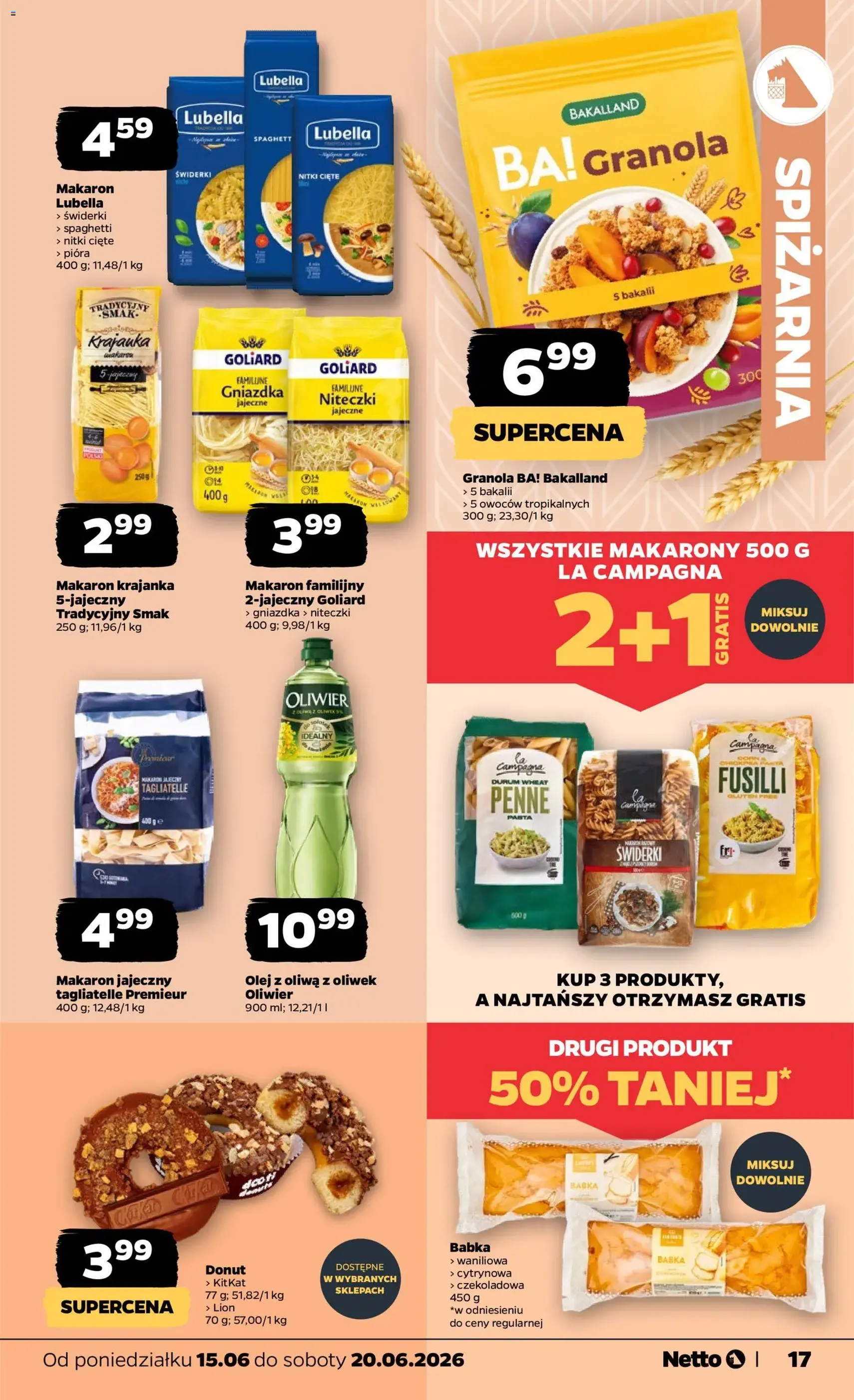 Netto gazetka od poniedziałku spożywcza - ważny gazetka od 15.06.2026 strona 17 z 35
