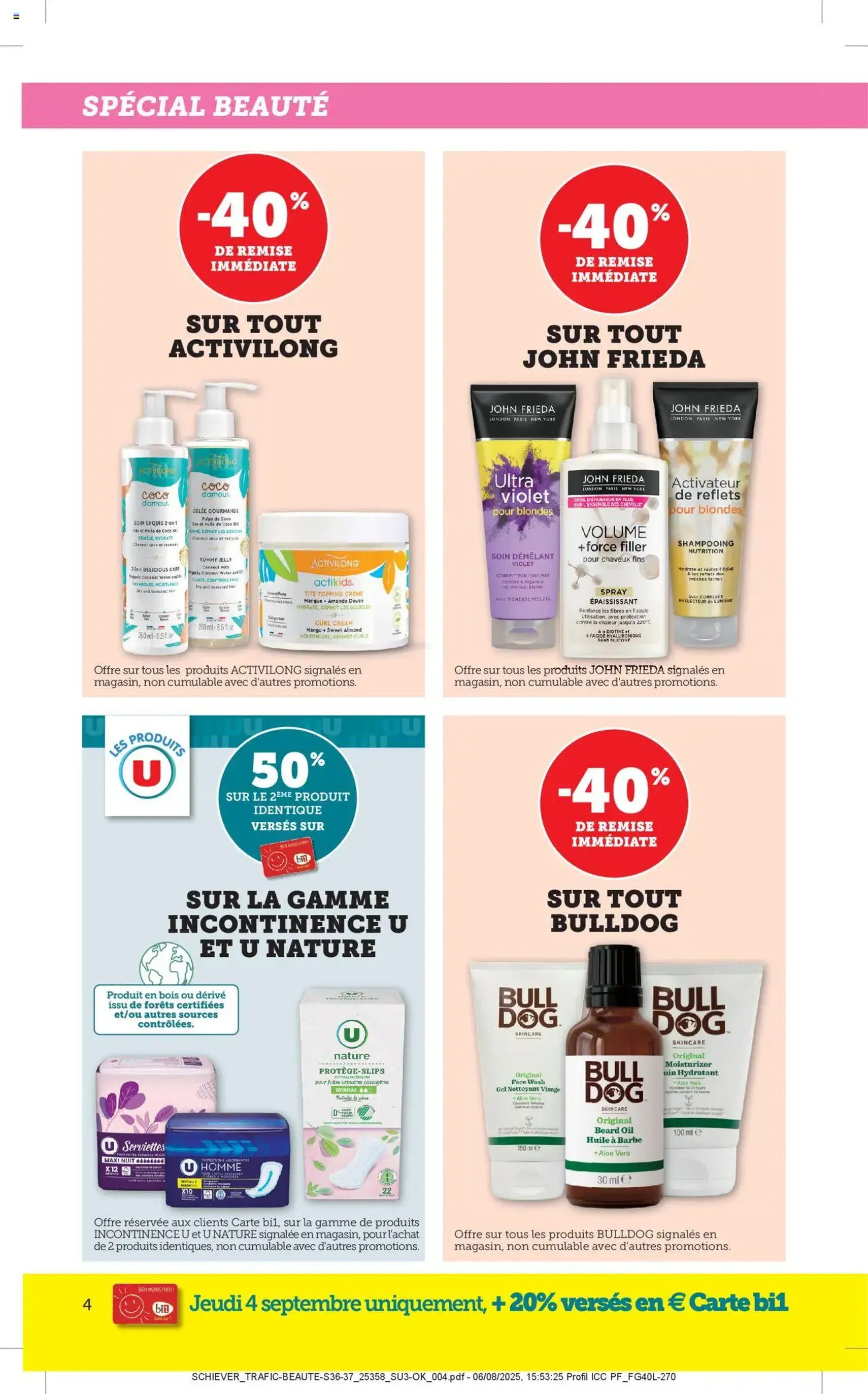 Bi1 catalogue - brochure valable à partir du 01/09/2025, page 4 sur 40