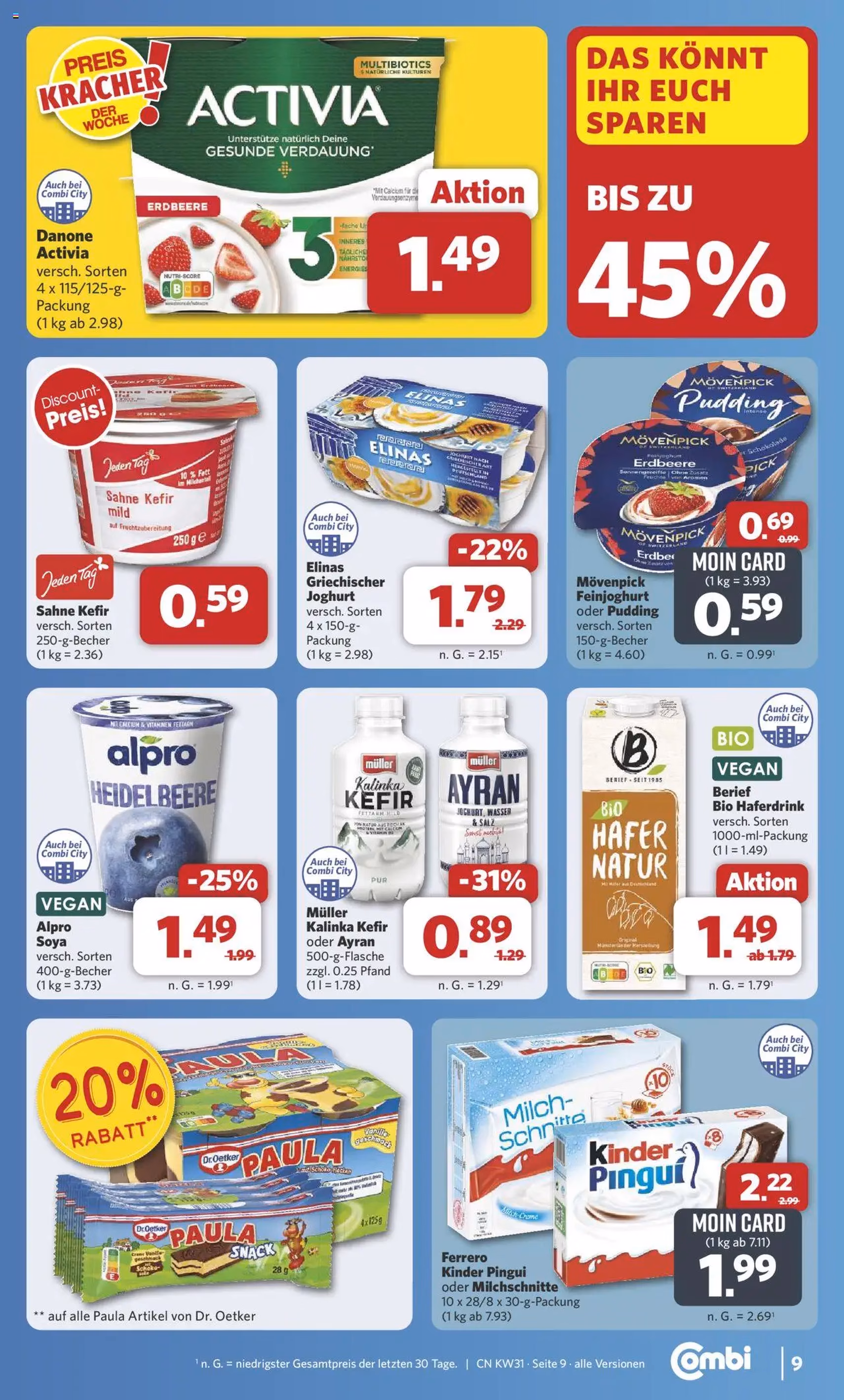 Combi Prospekt - Gültiger Prospekt ab 28.07.2025, Seite 9 von insgesamt 36 Combi Prospekt - Gültiger Prospekt ab 28.07.2025, Seite 9 von insgesamt 36