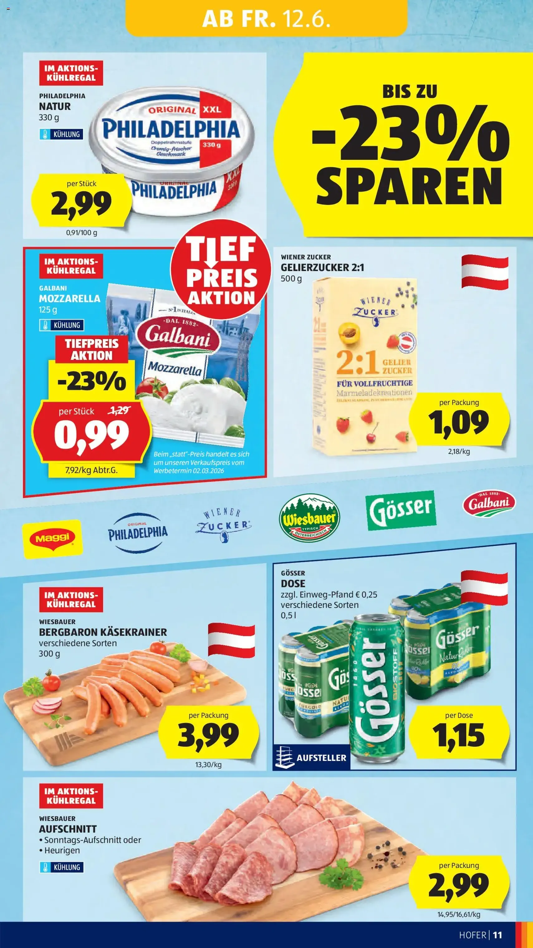 Hofer Flugblatt - Gültiger Prospekt ab 12.06.2026, Seite 13 von insgesamt 42