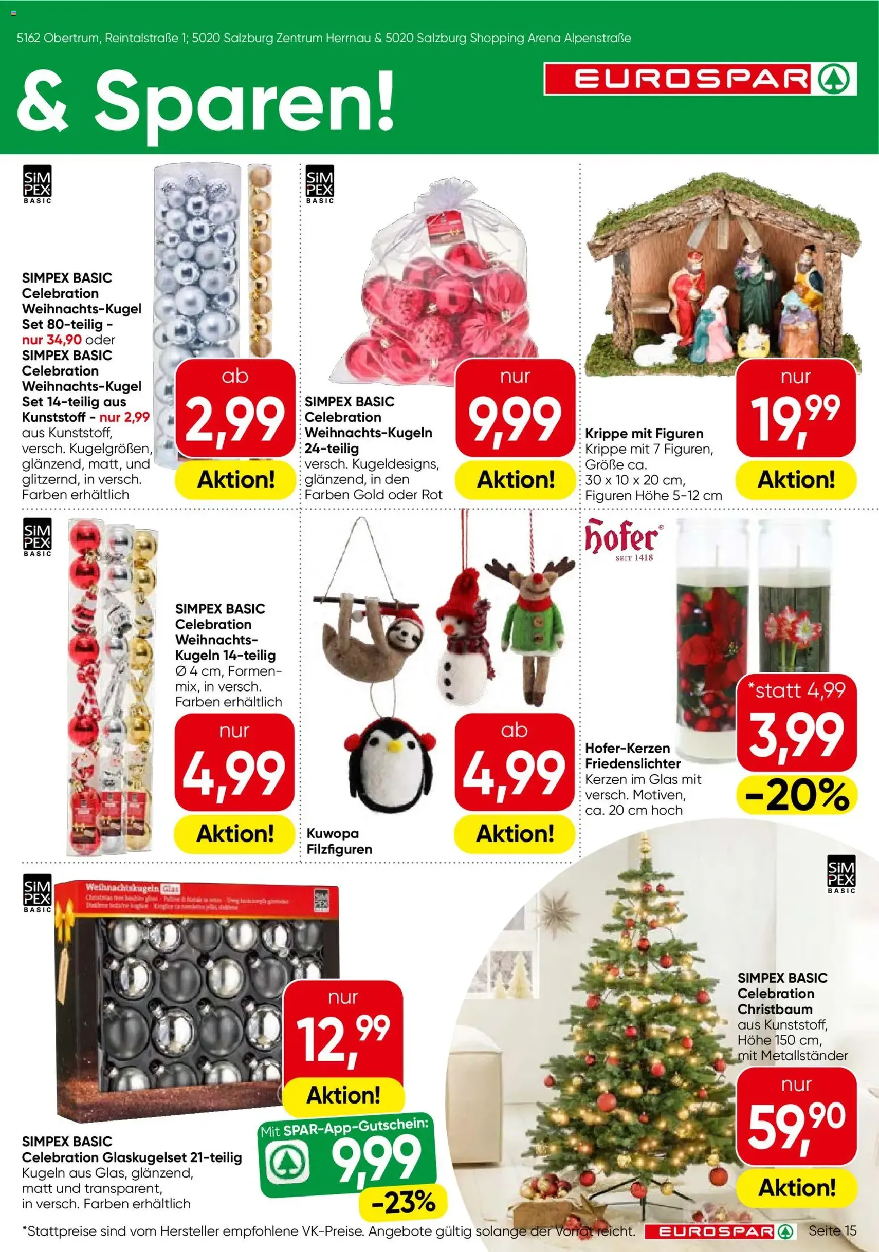 Eurospar Flugblatt - Gültiger Prospekt ab 20.11.2025, Seite 15 von insgesamt 16