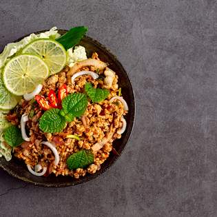 Recipe preview How to make Authentic Thai Larb Chicken Salad