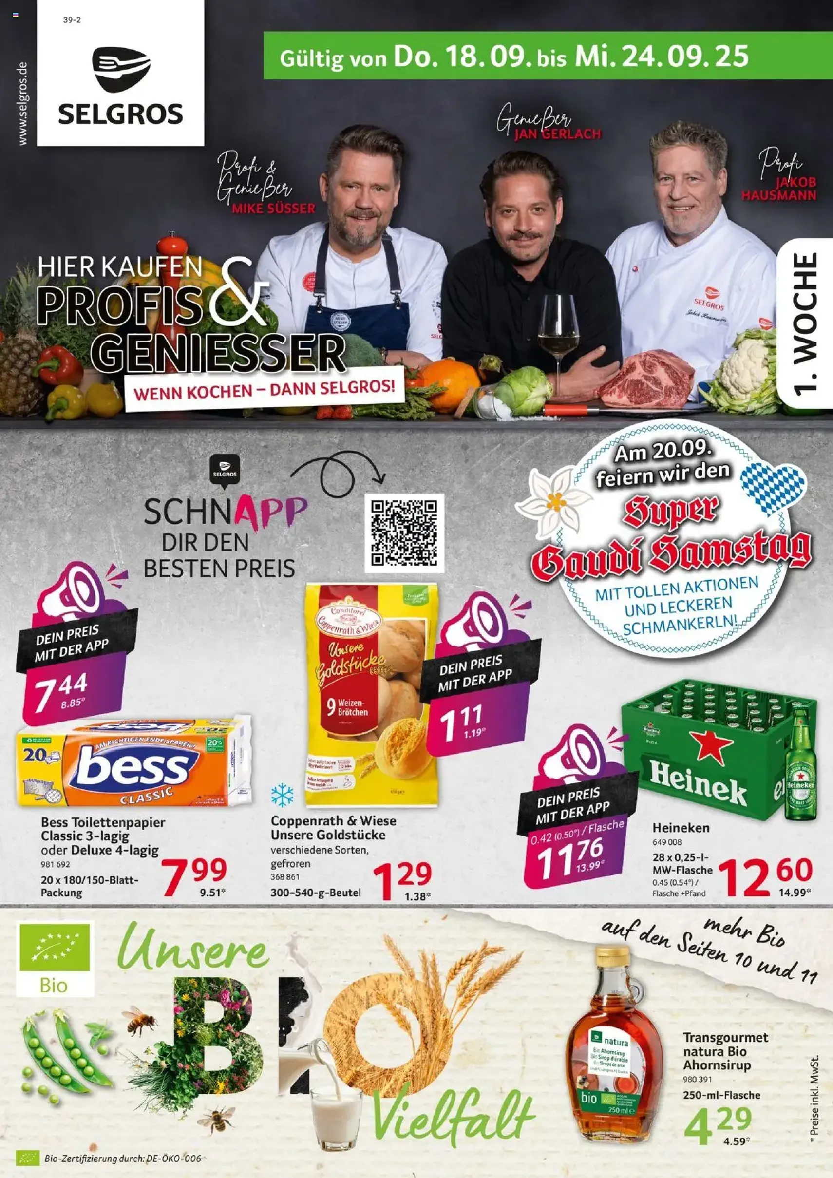Selgros Prospekt - Gültiger Prospekt ab 18.09.2025, Seite 1 von insgesamt 24 Selgros Prospekt - Gültiger Prospekt ab 18.09.2025, Seite 1 von insgesamt 24