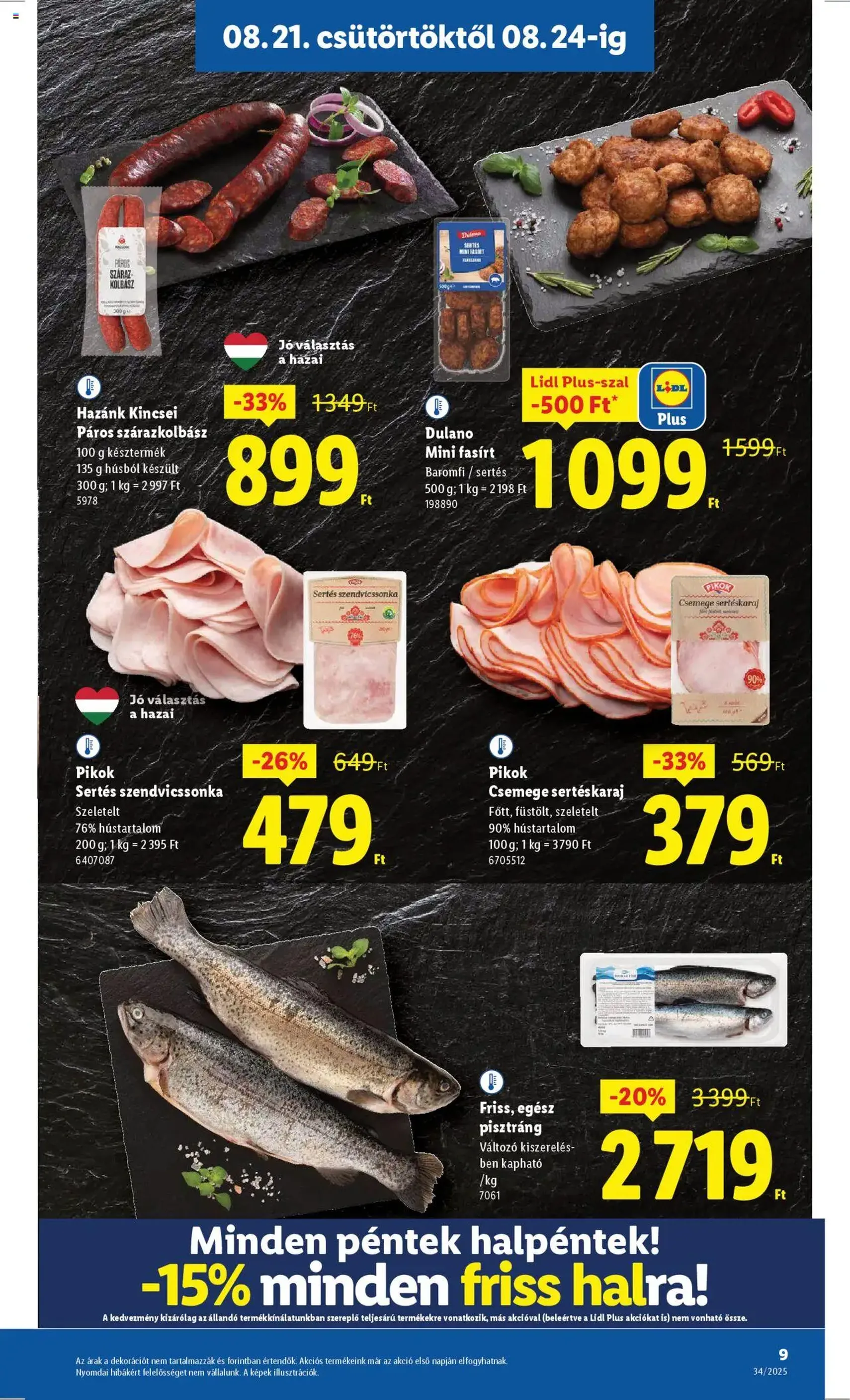 Lidl Akciós újság - 2025.08.21. érvényes szórólap 9 oldal 70 oldalból