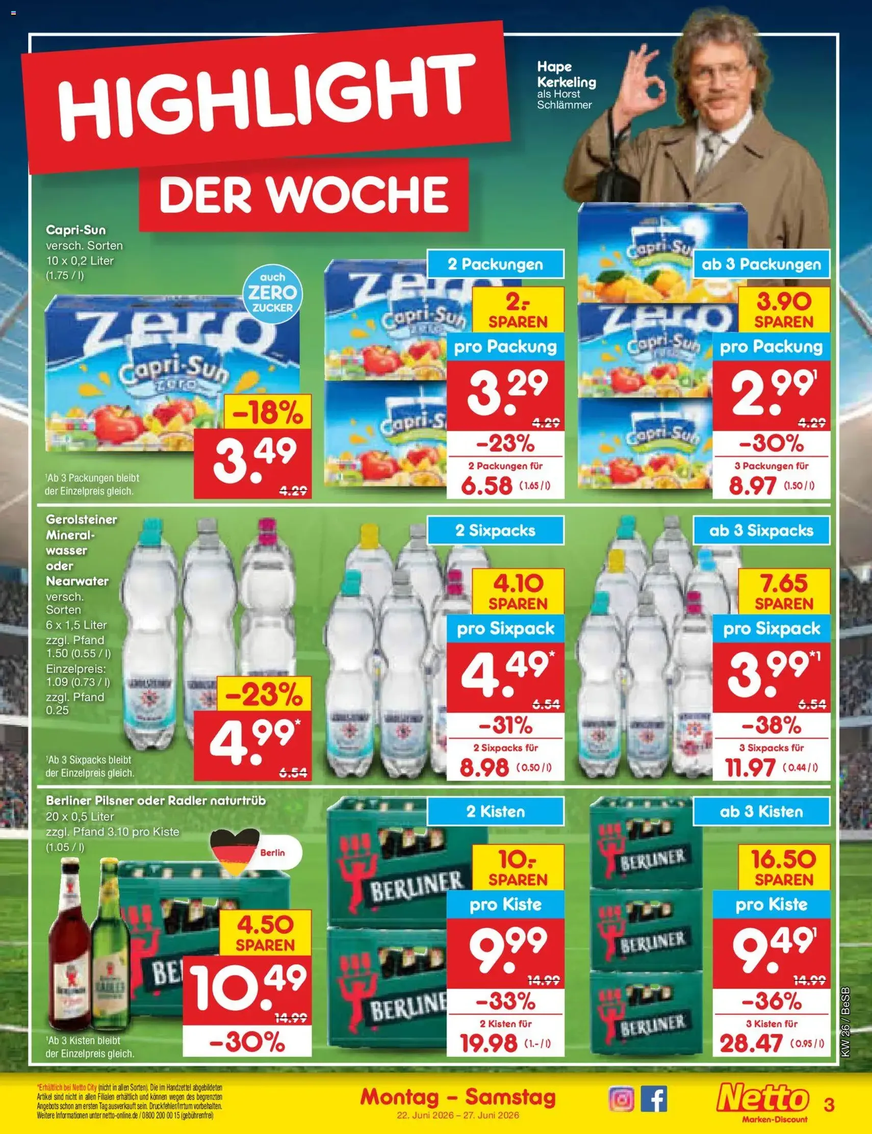 Netto Marken-Discount Prospekt - Gültiger Prospekt ab 22.06.2026, Seite 3 von insgesamt 62